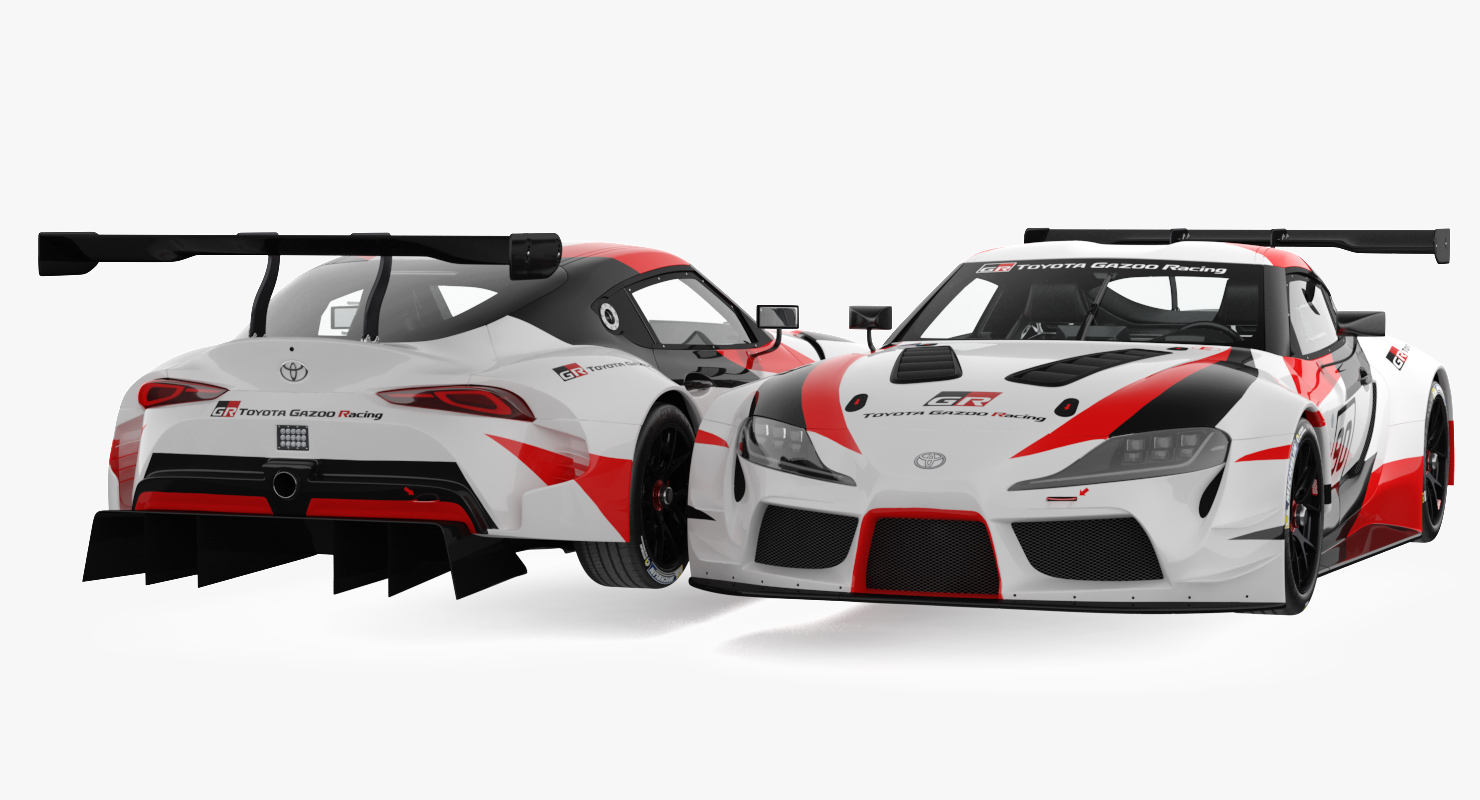 Toyota Supra GR Racing Concept Rigged 3D