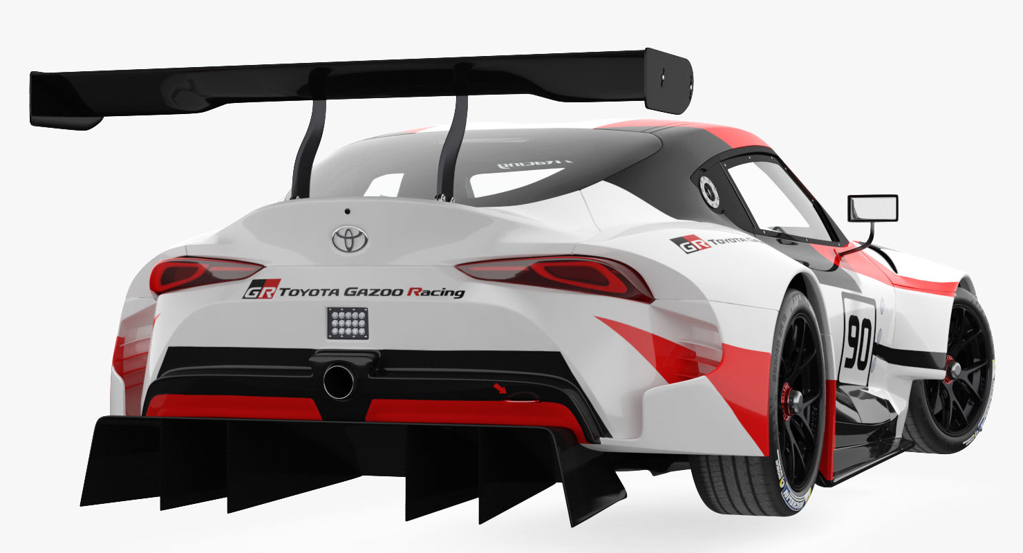 Toyota Supra GR Racing Concept Rigged 3D