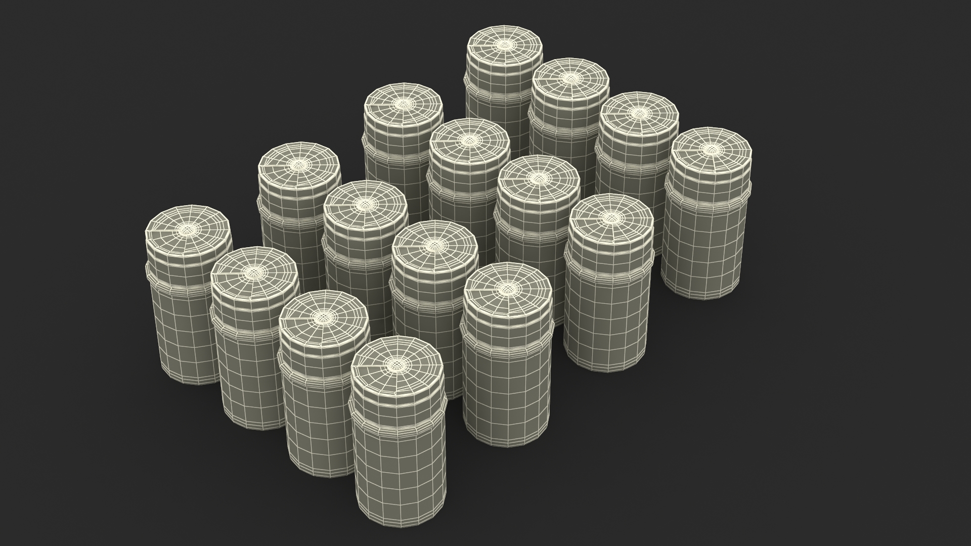 Spice Jars Set 3D model