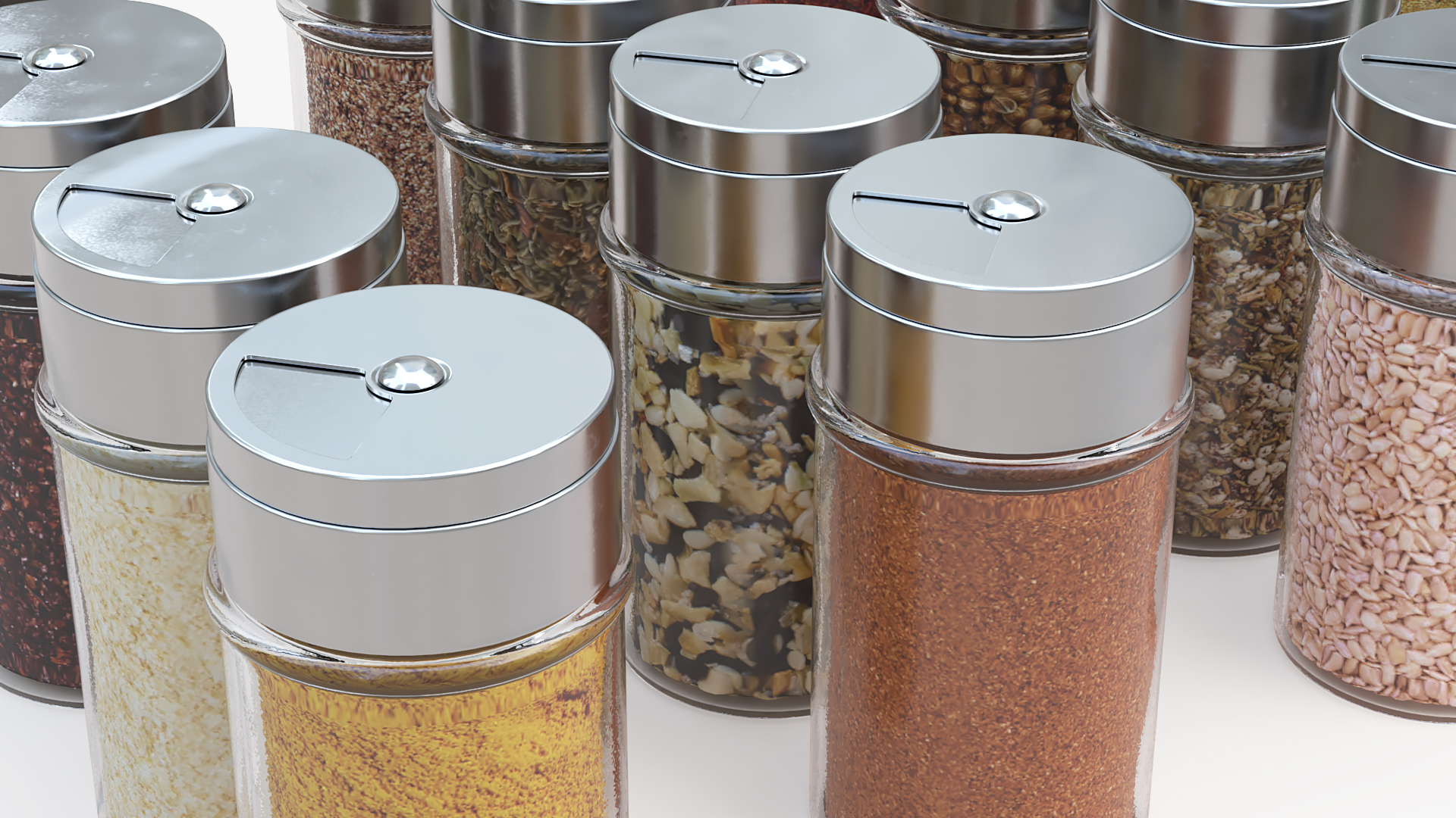 Spice Jars Set 3D model