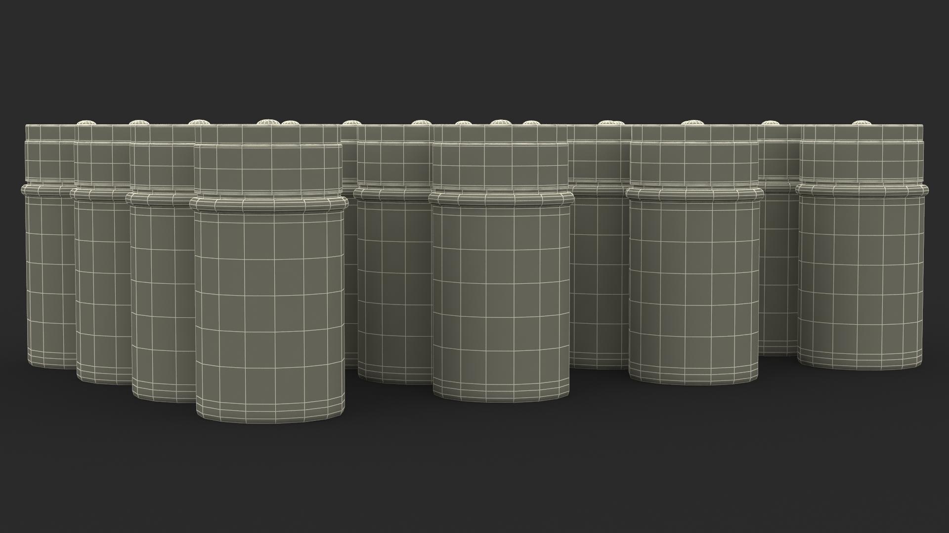 Spice Jars Set 3D model