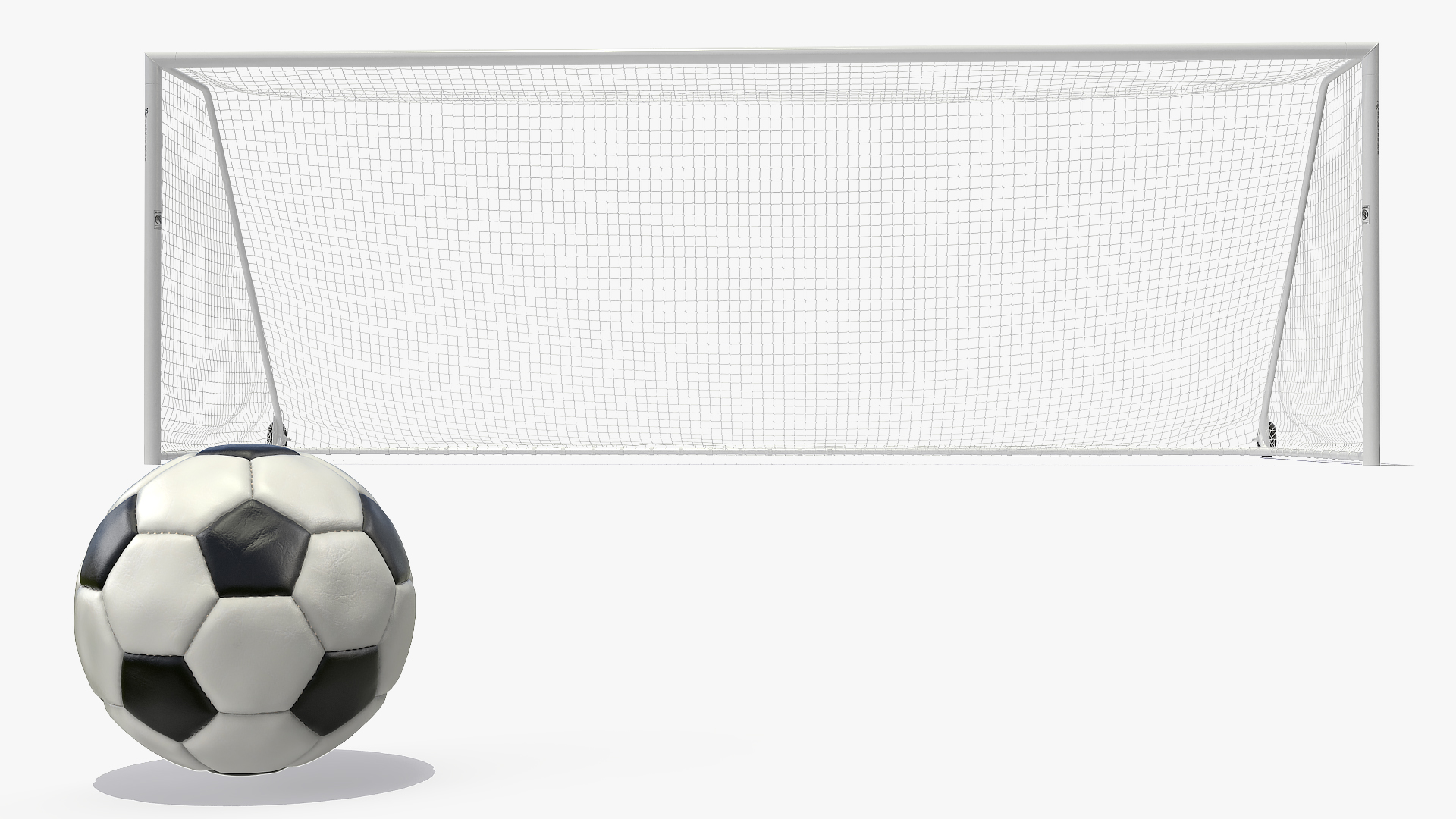 Animated Soccer Ball Hits the Bar and Bounces Back Off 3D model