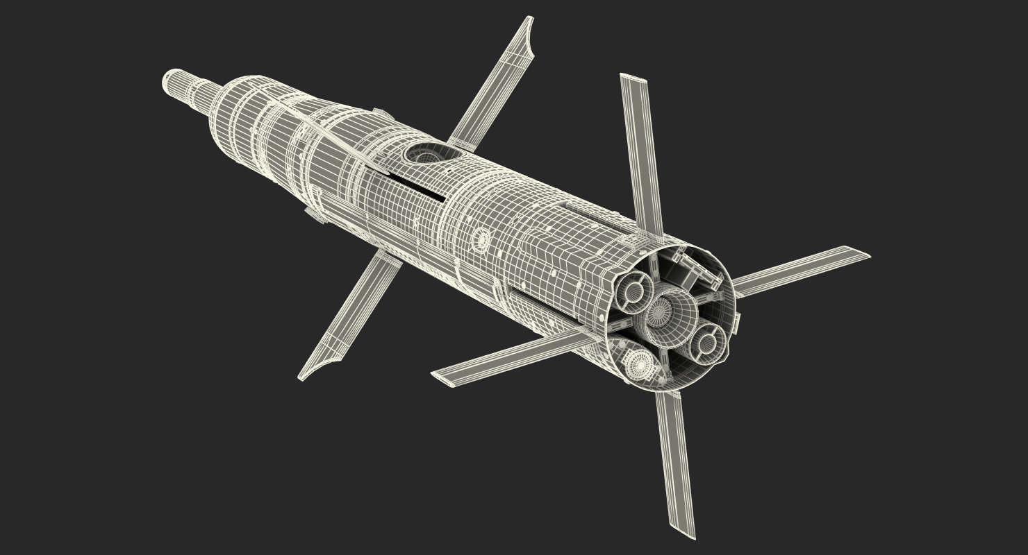 BGM 71c TOW Missile 3D model