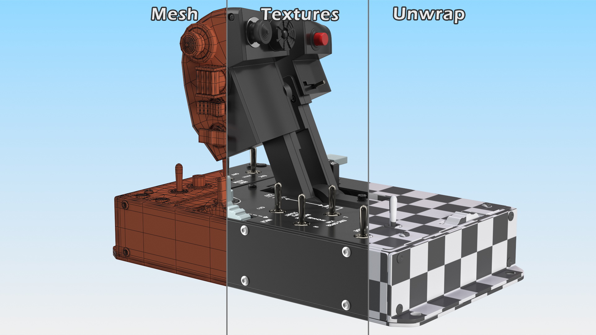 3D Thrustmaster Hotas Warthog Dual Throttles