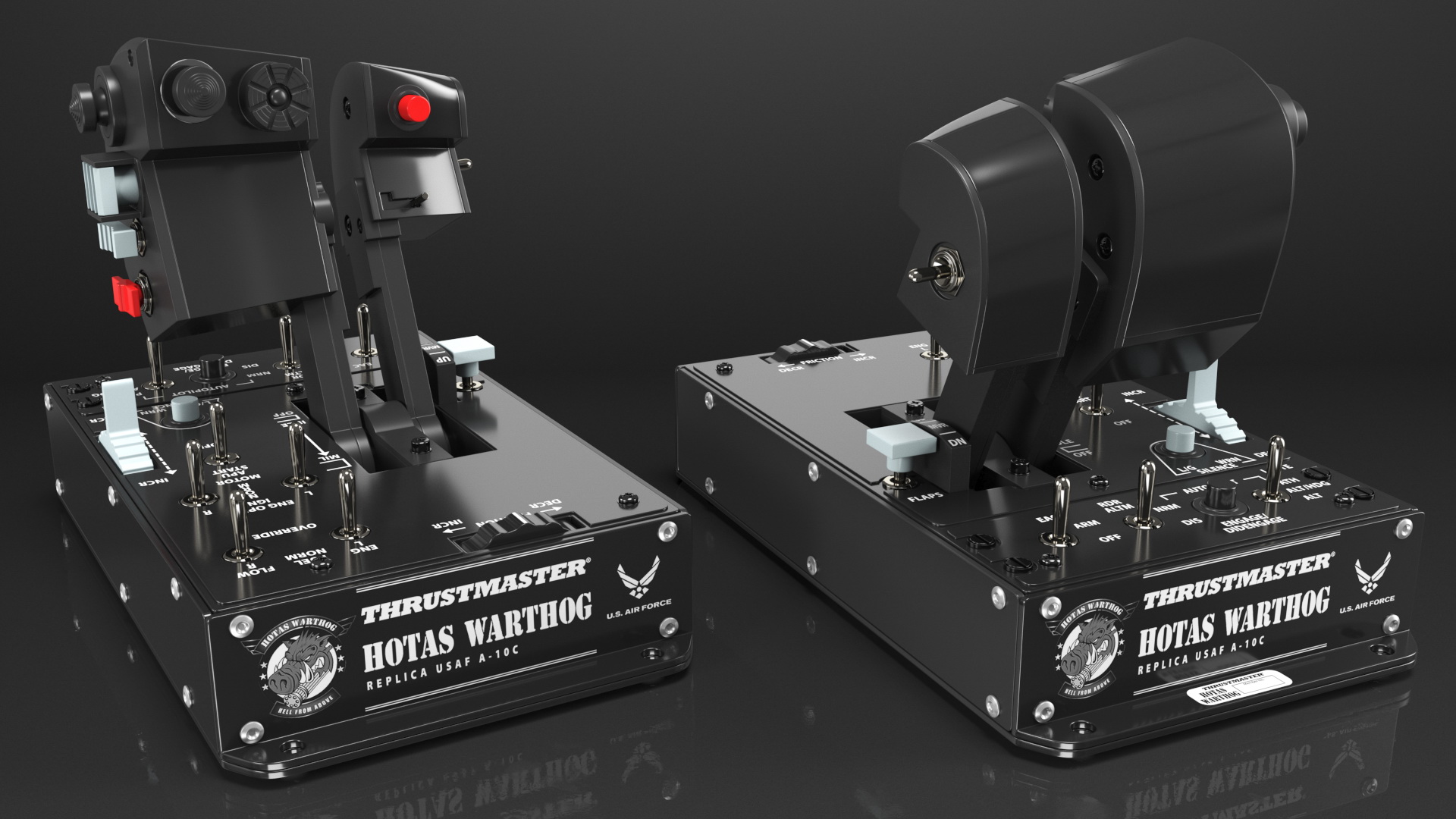 3D Thrustmaster Hotas Warthog Dual Throttles