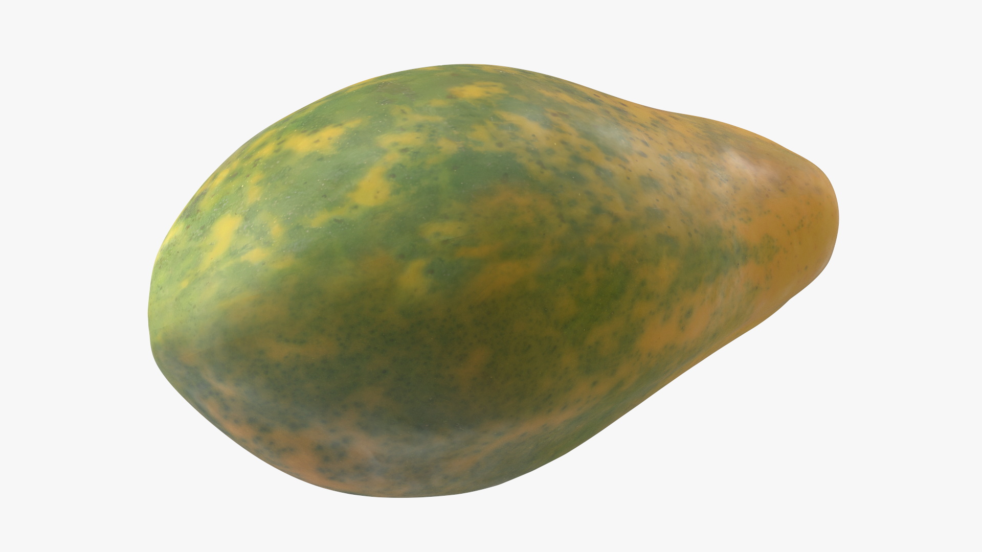 3D Carica Papaya Fruit Yellow