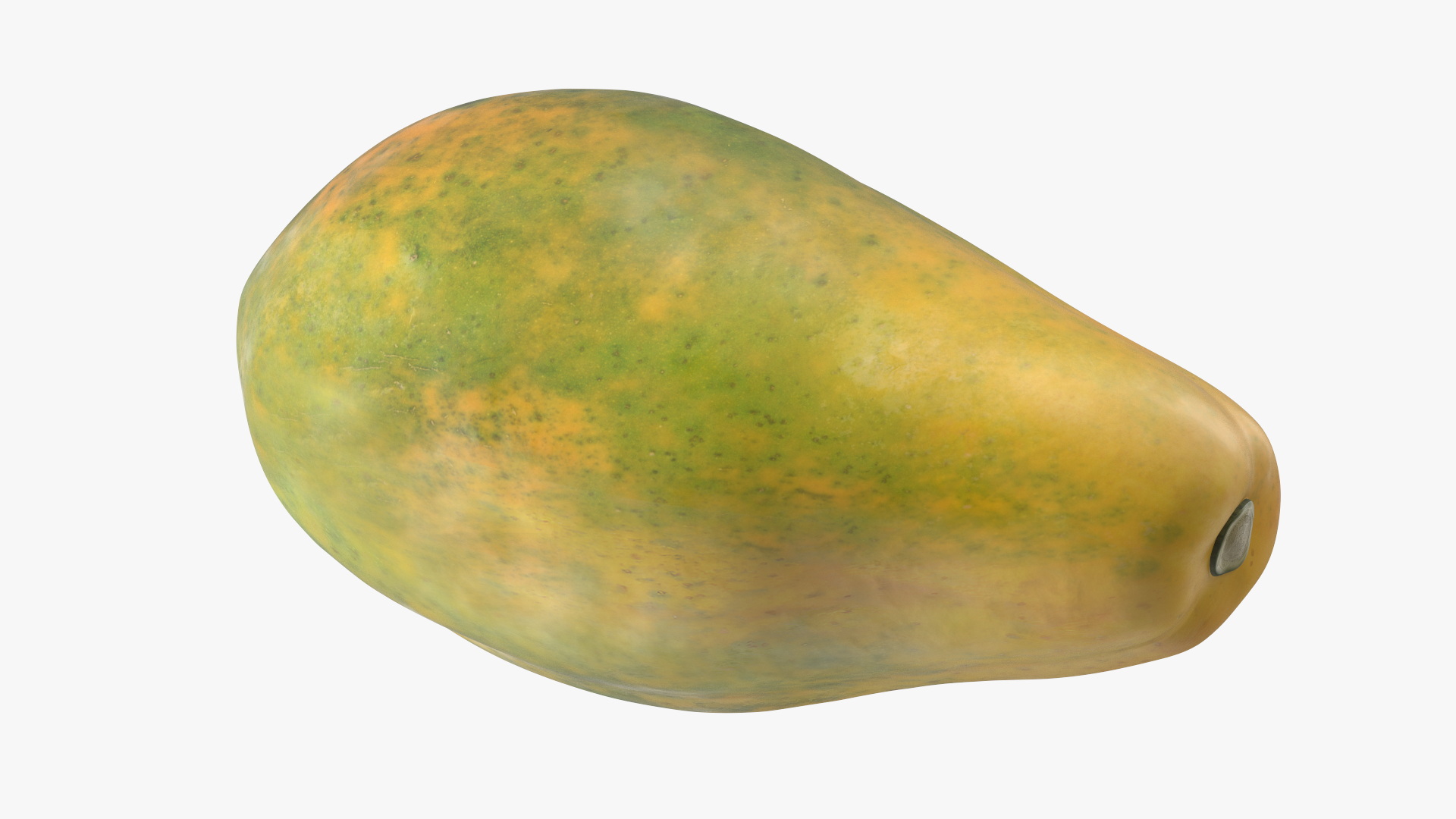 3D Carica Papaya Fruit Yellow