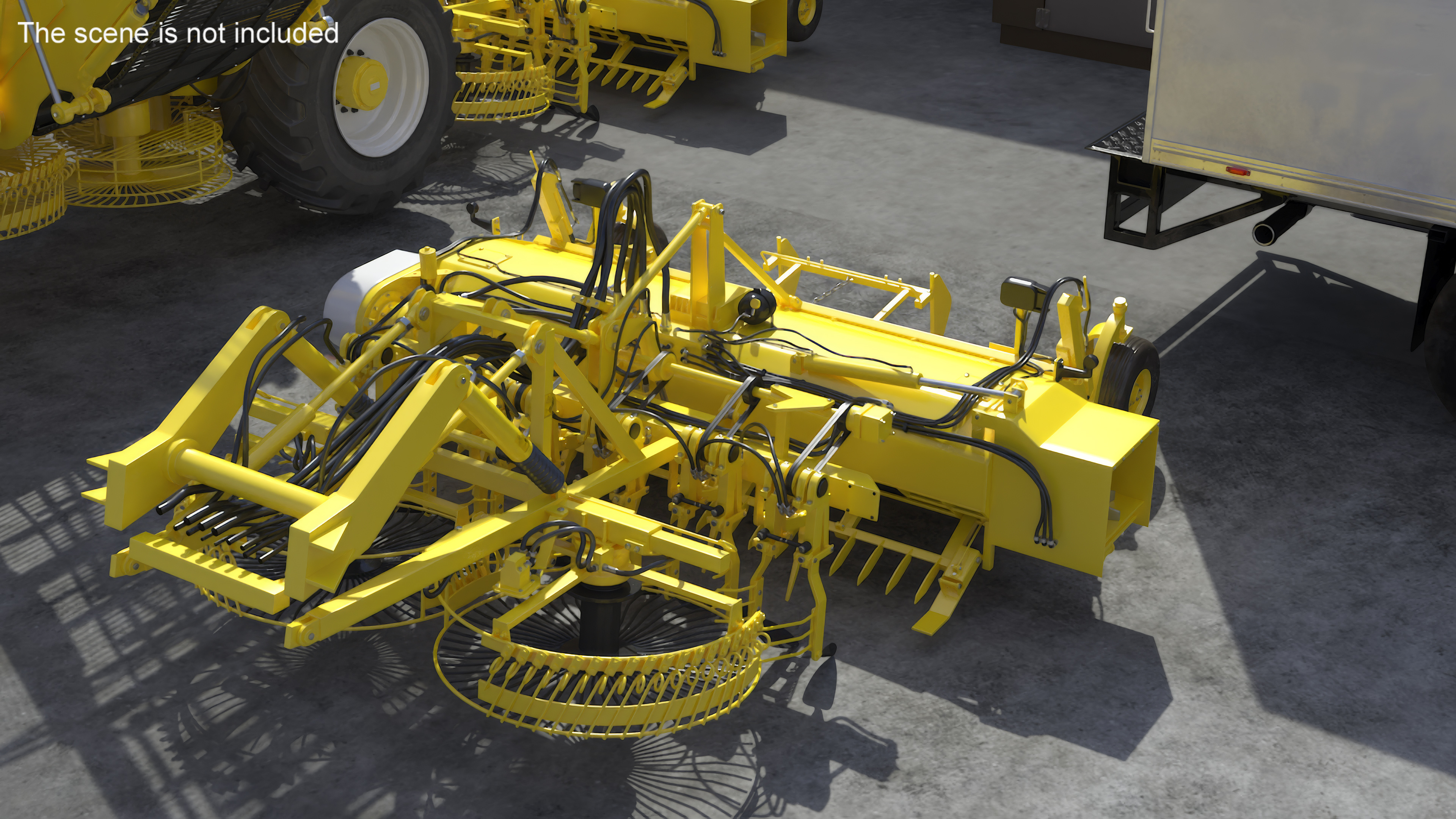 3D Beet Harvester Tool Yellow