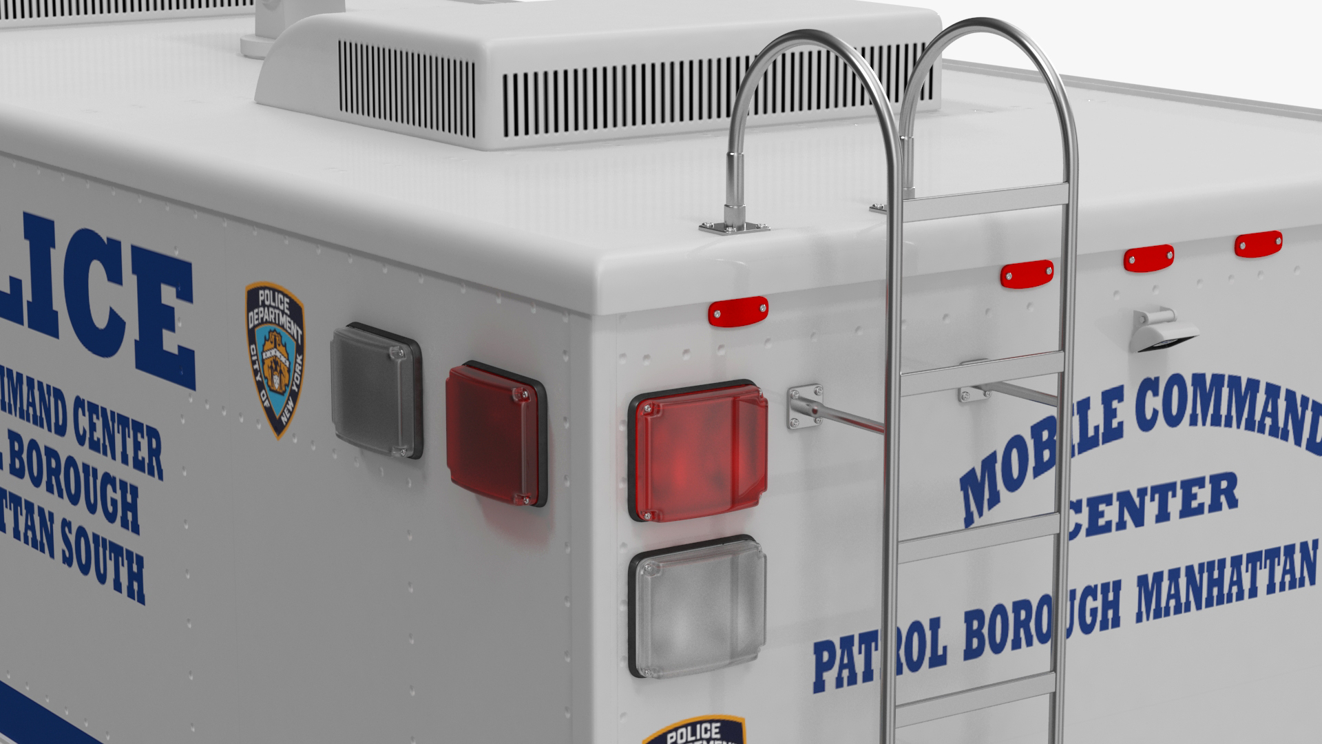 NYPD Mobile Command Center Simple Interior 3D