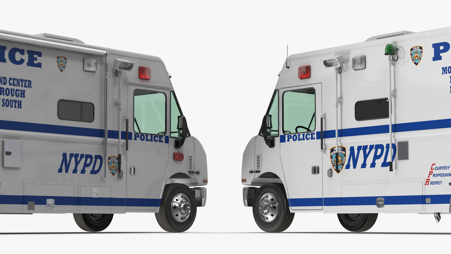 NYPD Mobile Command Center Simple Interior 3D