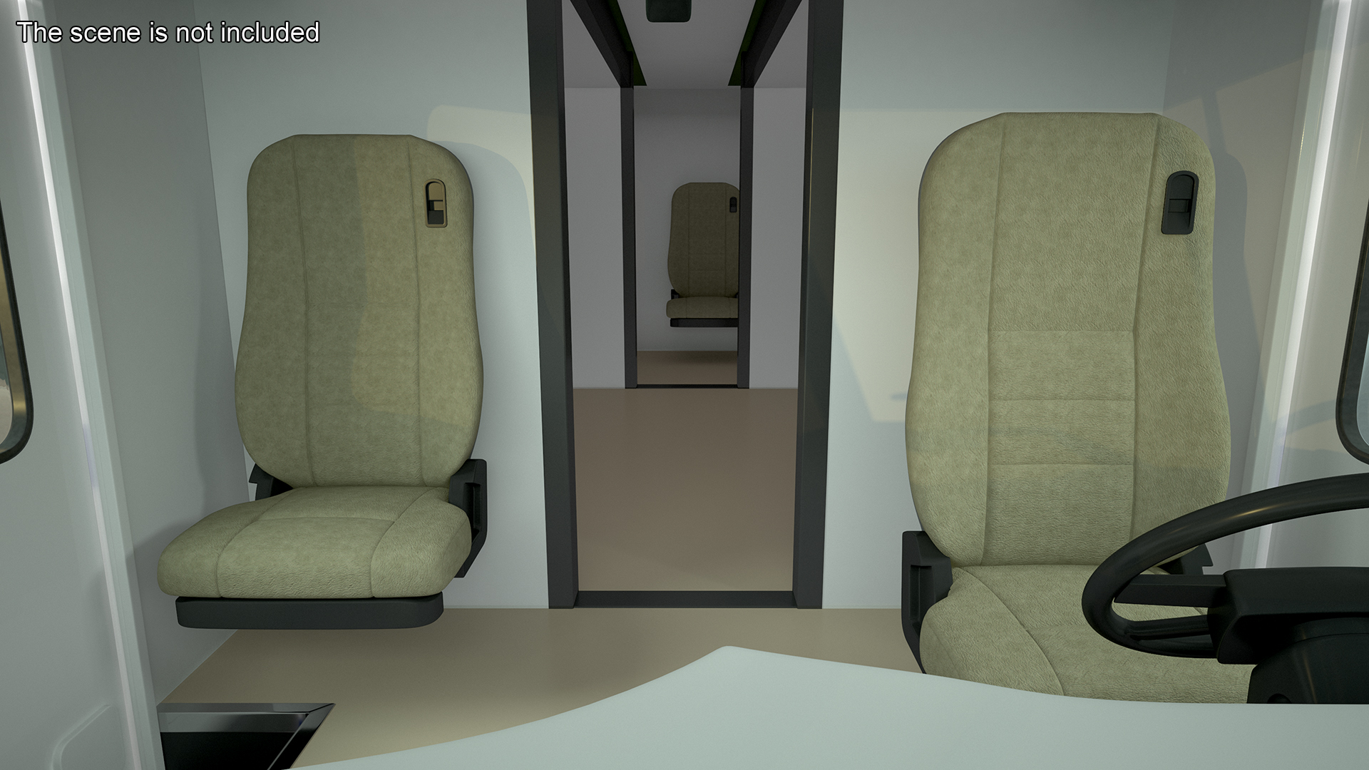 NYPD Mobile Command Center Simple Interior 3D