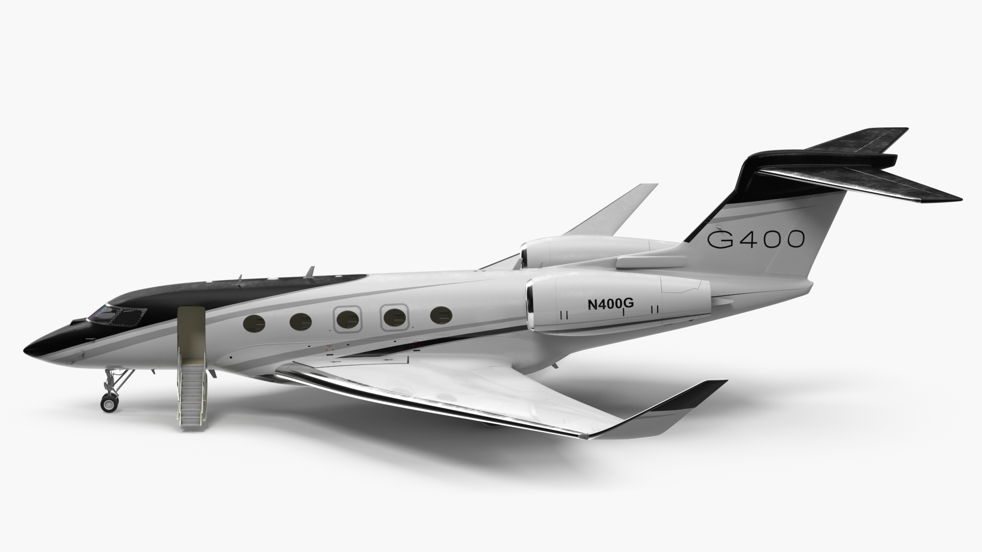 3D model Gulfstream G400 Business Jet Rigged