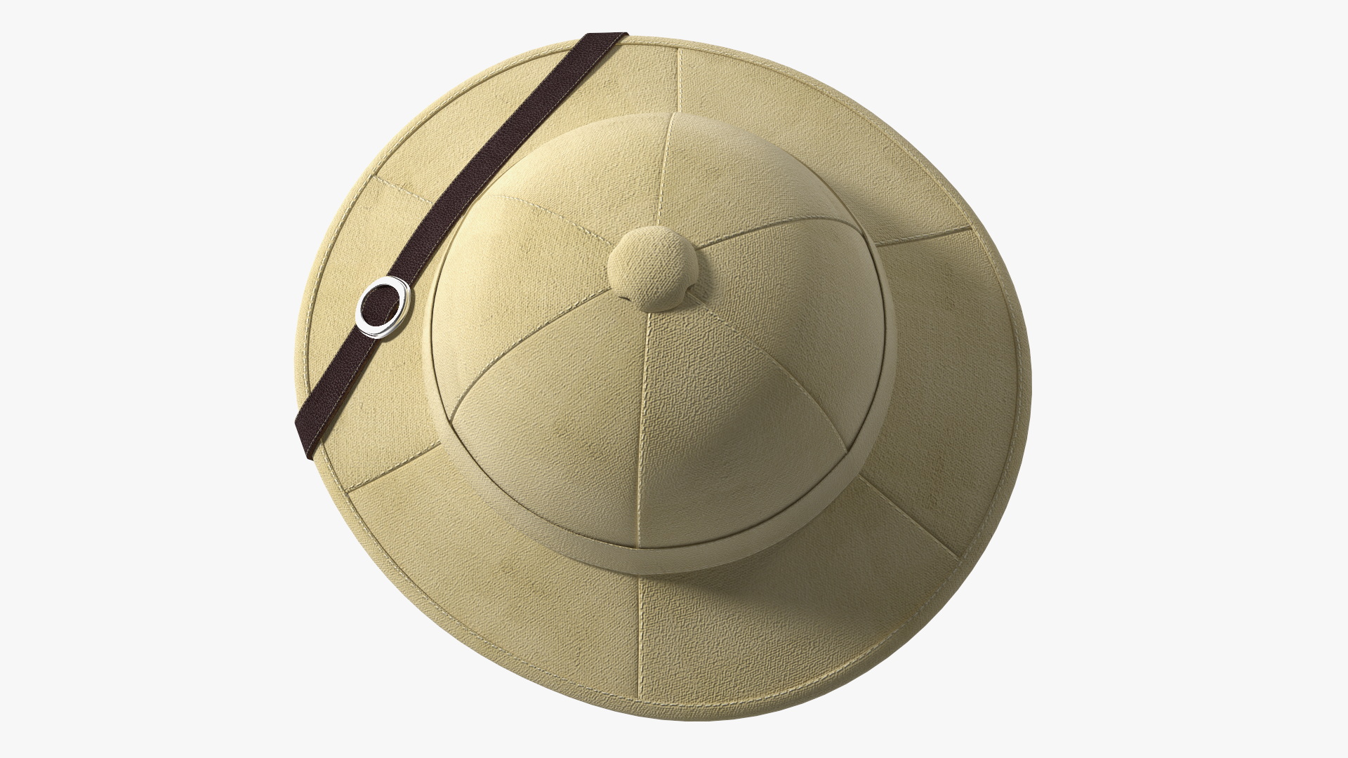 3D French Pith Helmet model