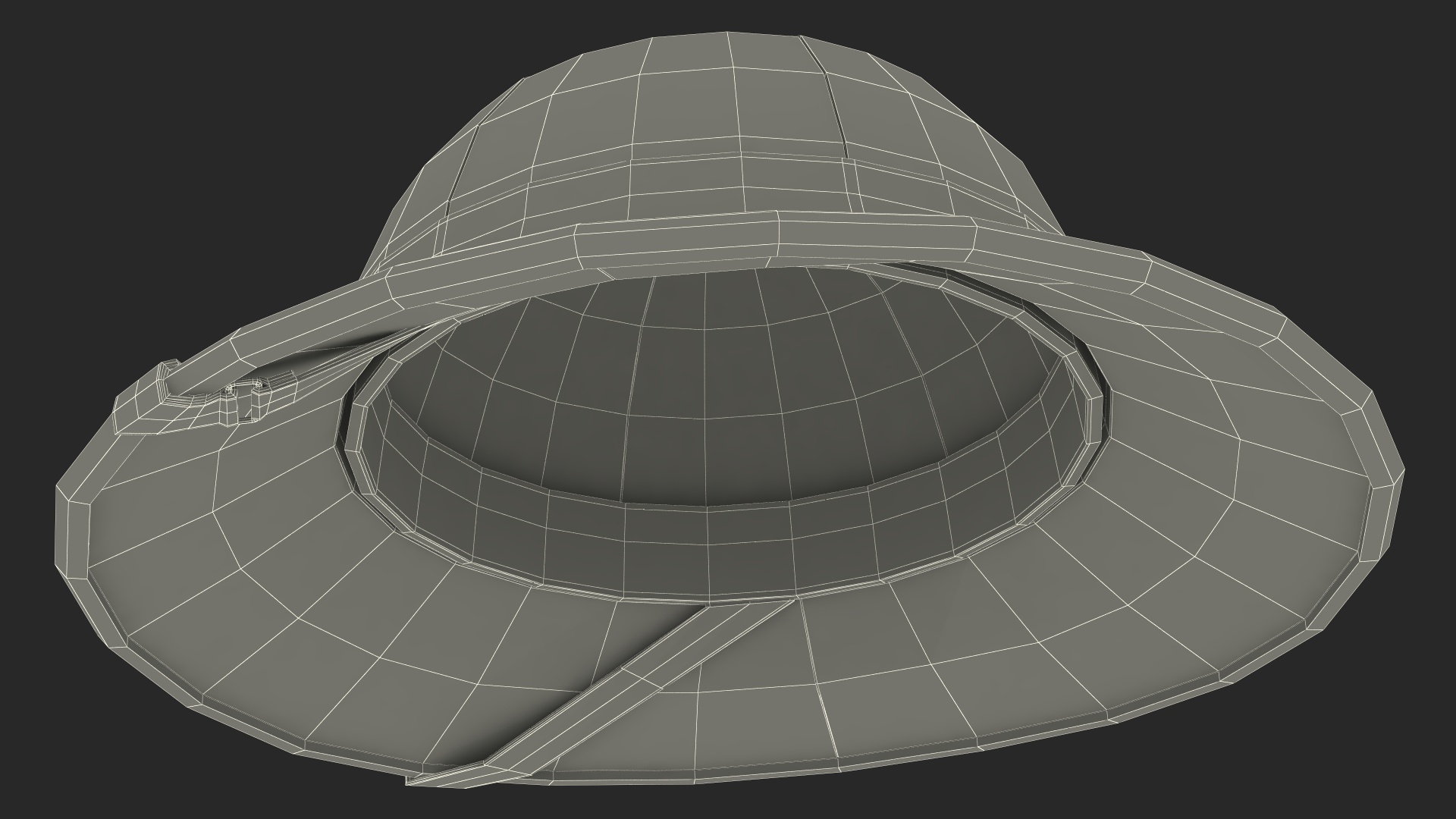 3D French Pith Helmet model