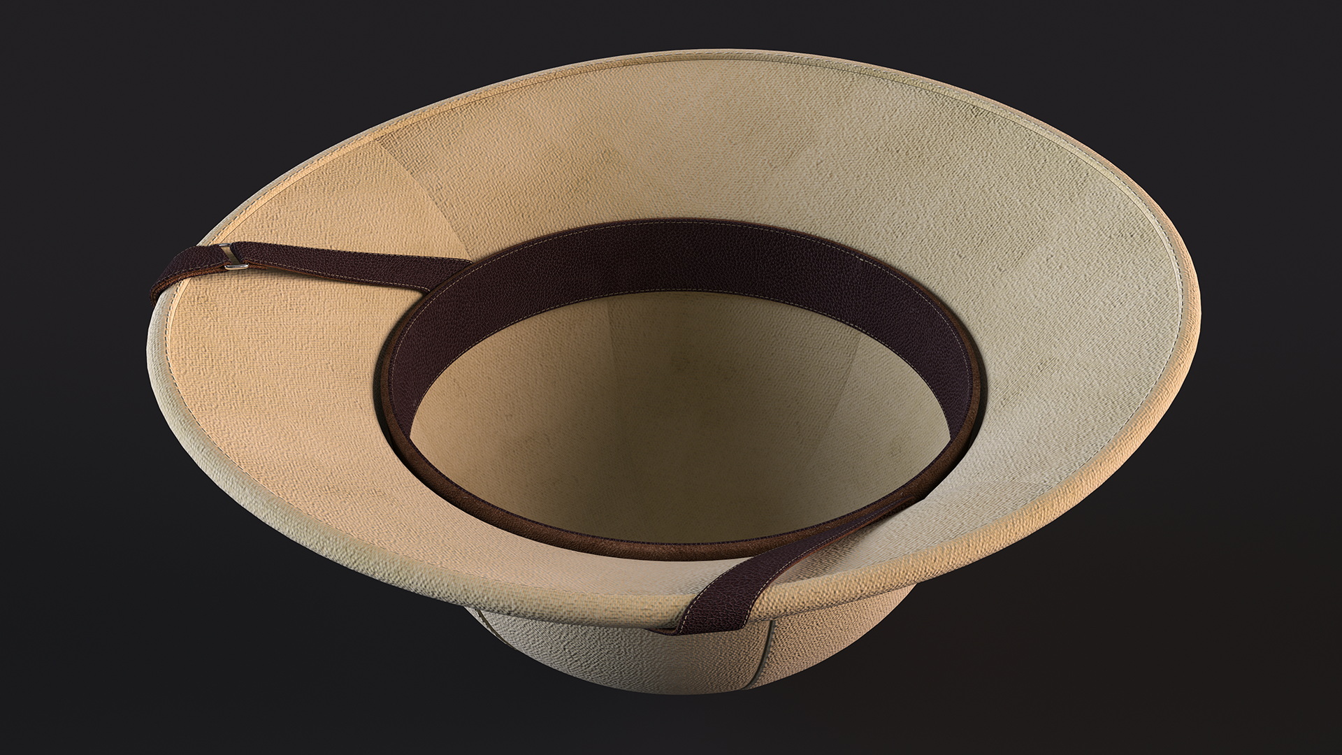 3D French Pith Helmet model