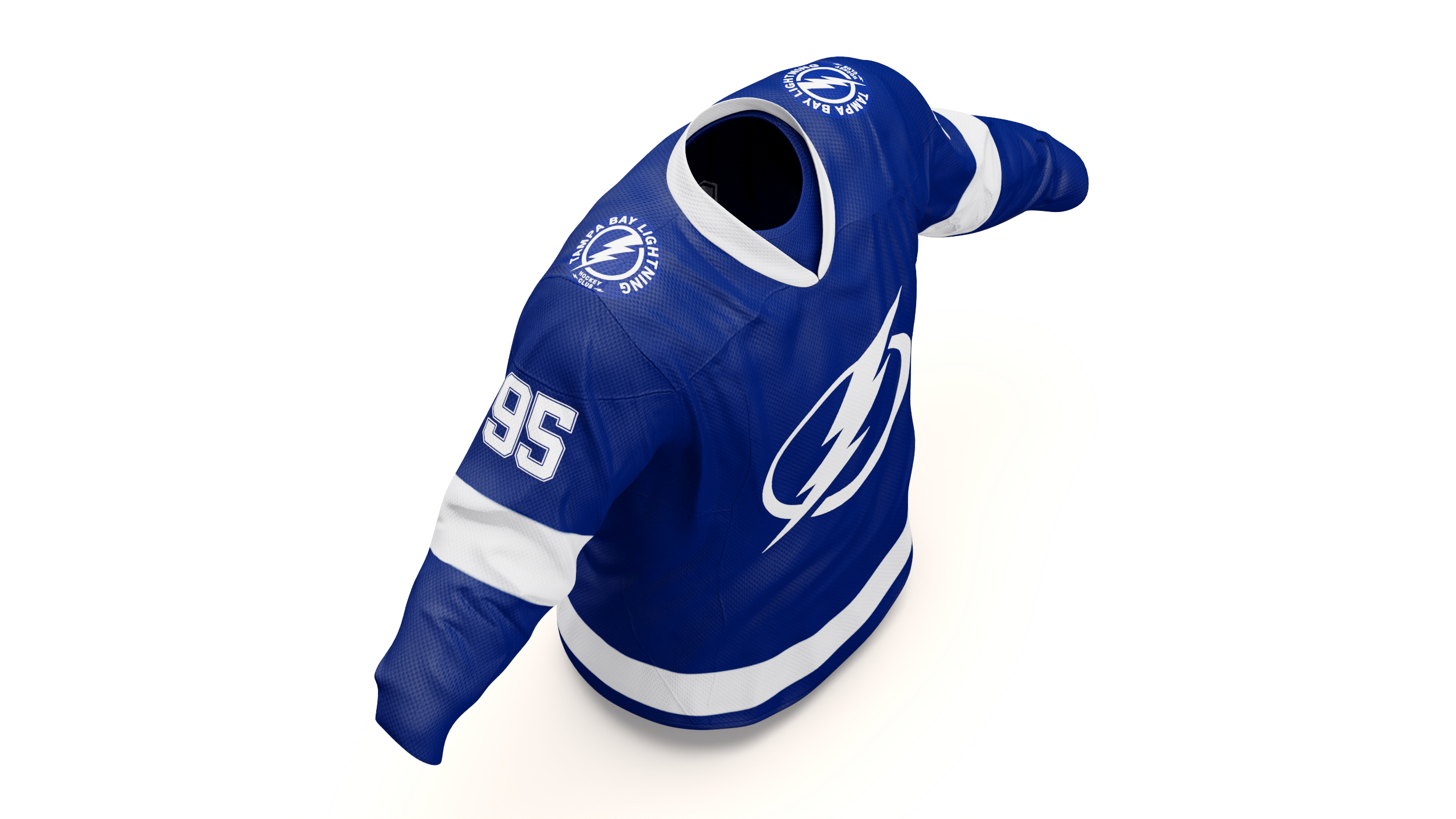 3D Hockey Jersey Tampa Bay Lightning model