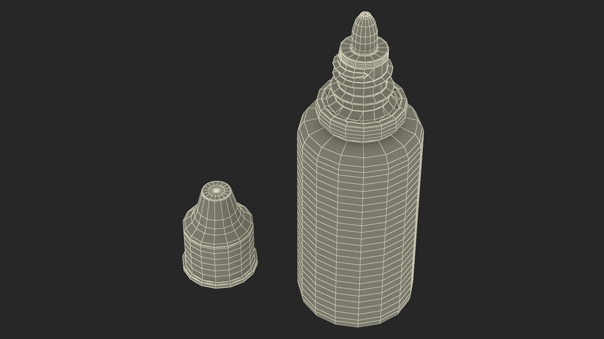 3D model Plastic Drops Bottle 30ml