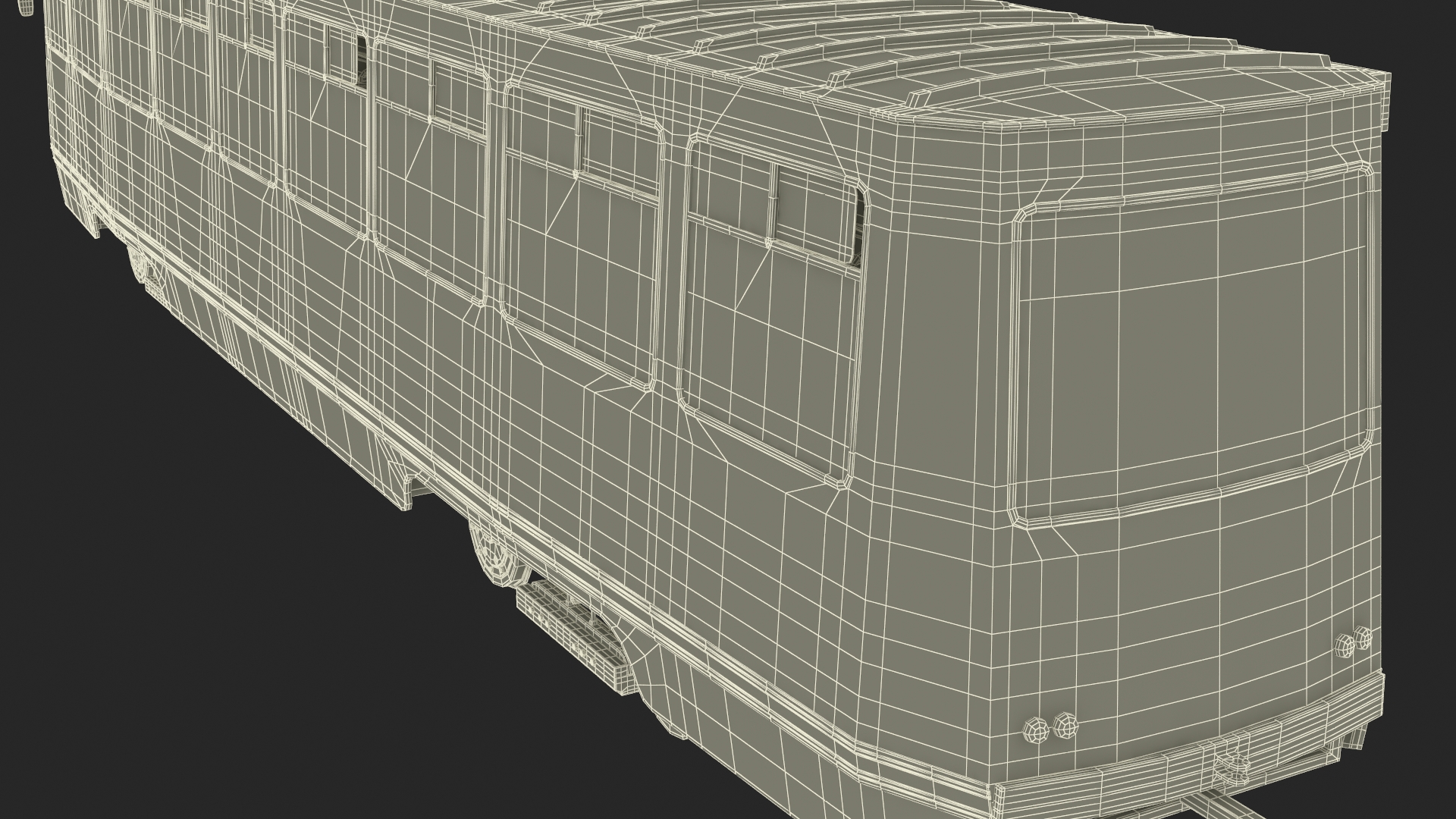 3D KTM-5 Soviet Tram Old