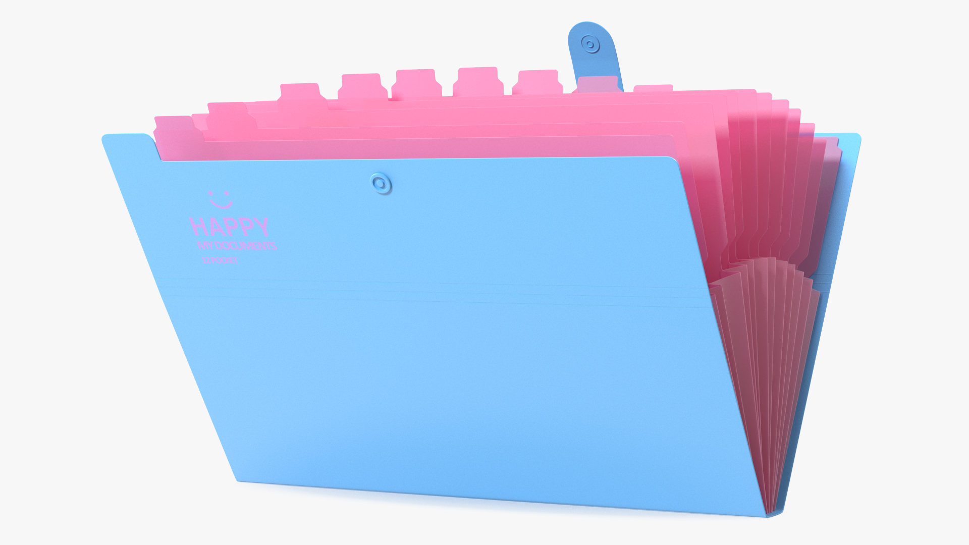 3D Expanding File Folder Open Pink