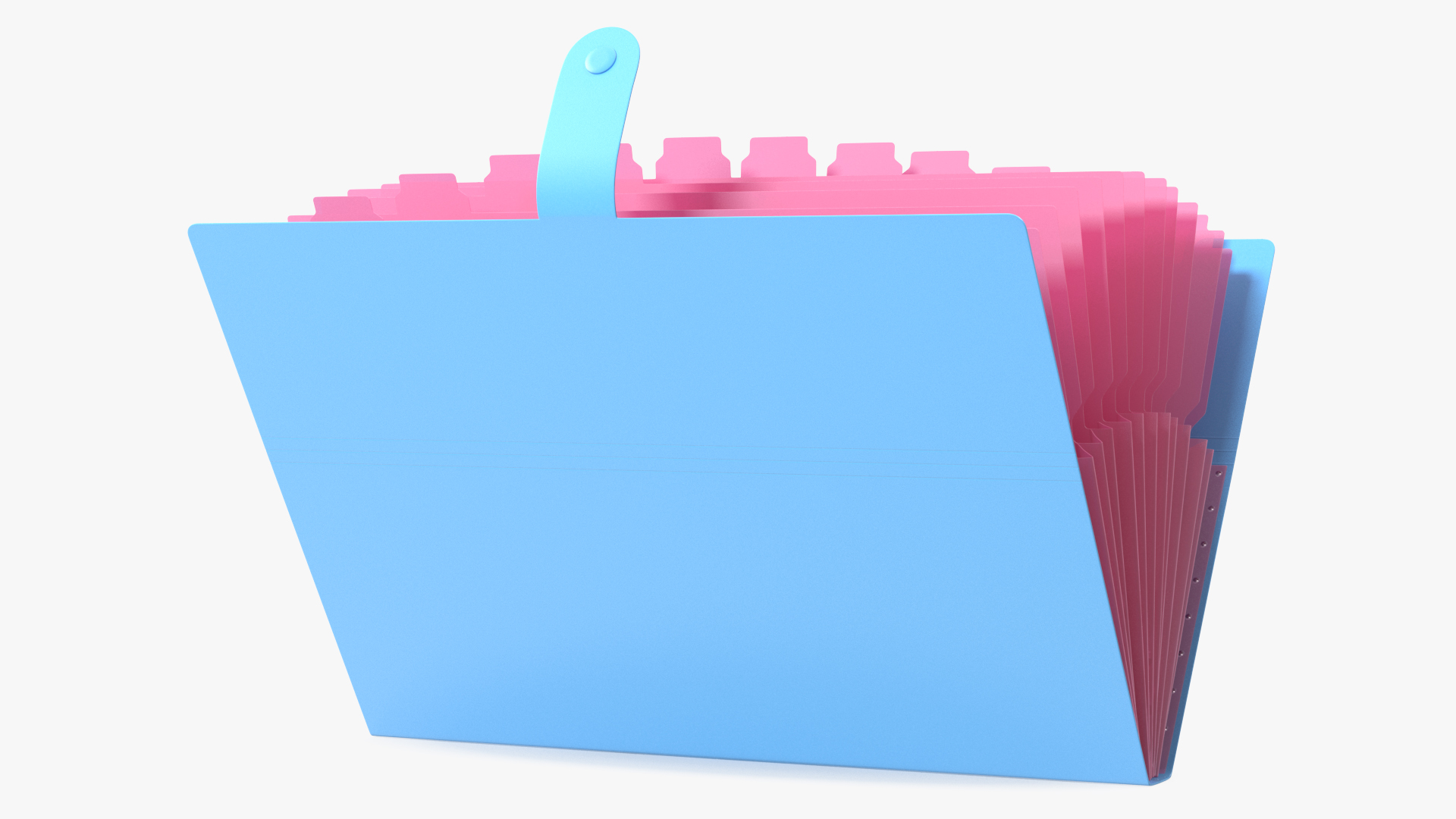 3D Expanding File Folder Open Pink