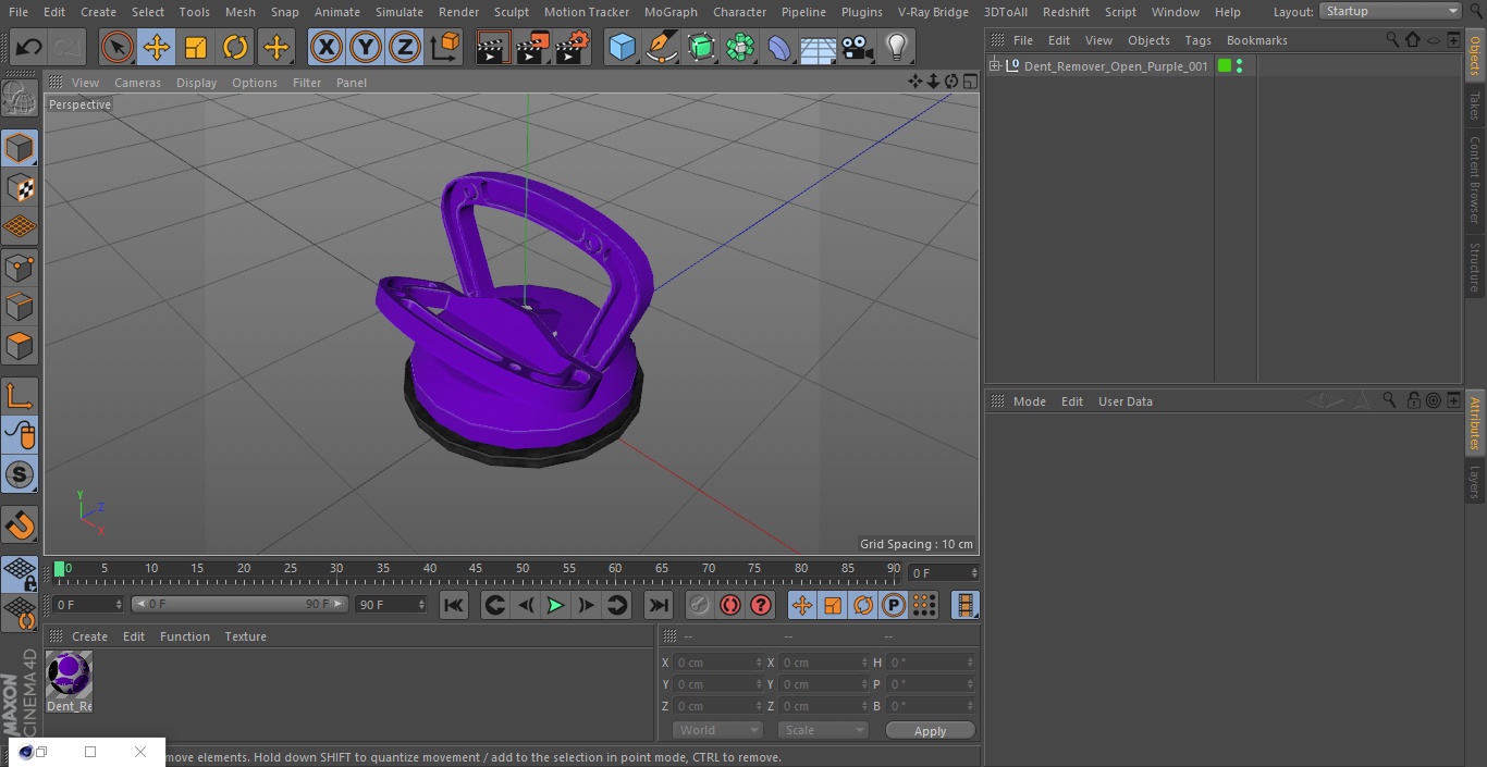 Dent Remover Open Purple 3D model
