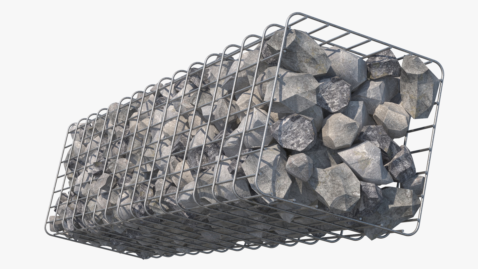 3D Gabion Column model