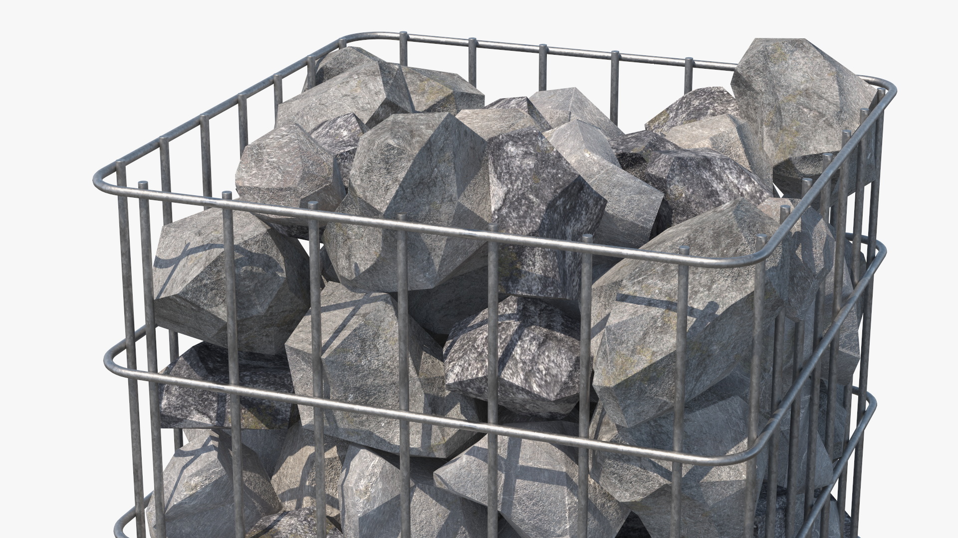 3D Gabion Column model