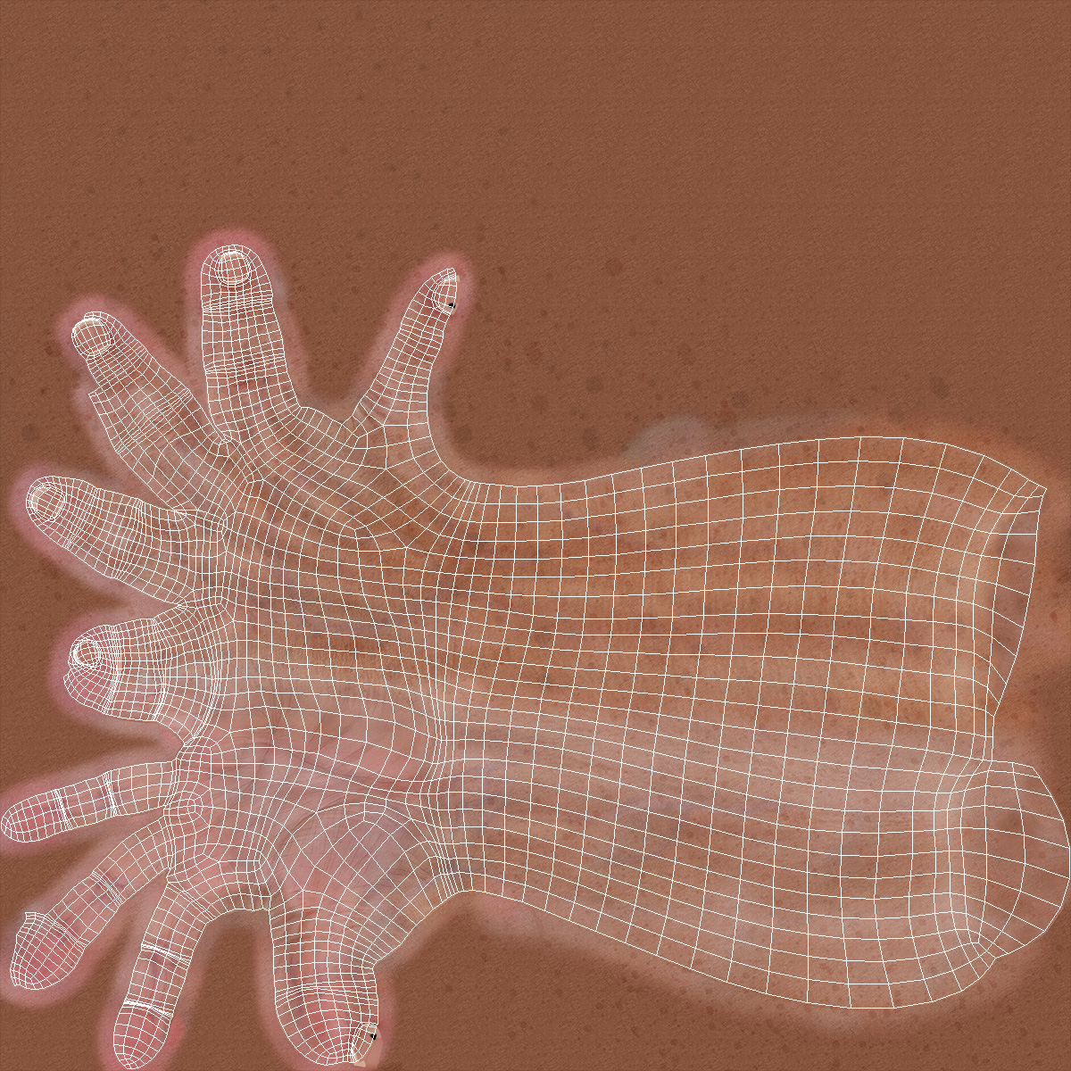 3D Handshake Old Man Hands model