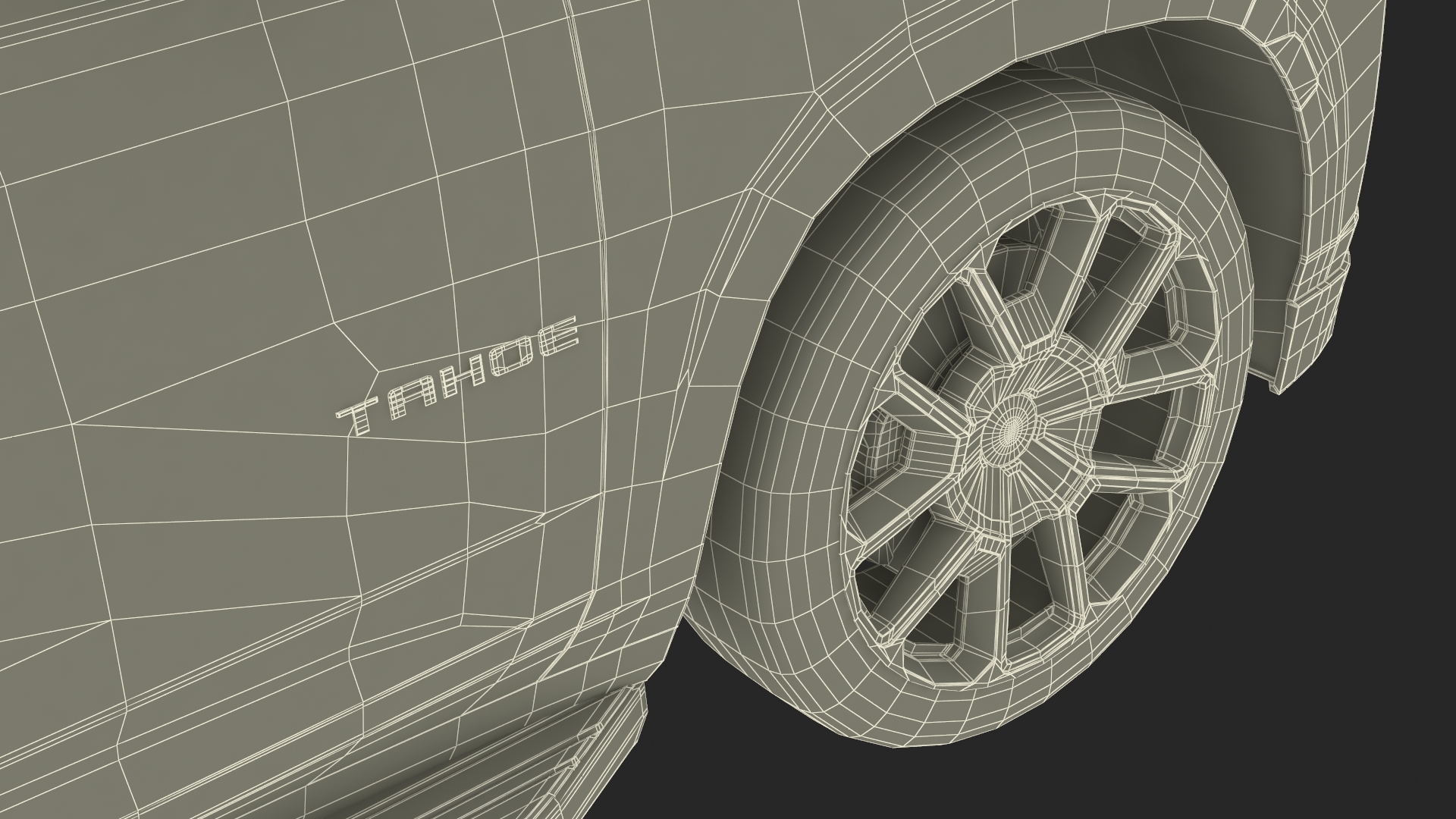 3D Chevrolet Tahoe 2024 Simplified