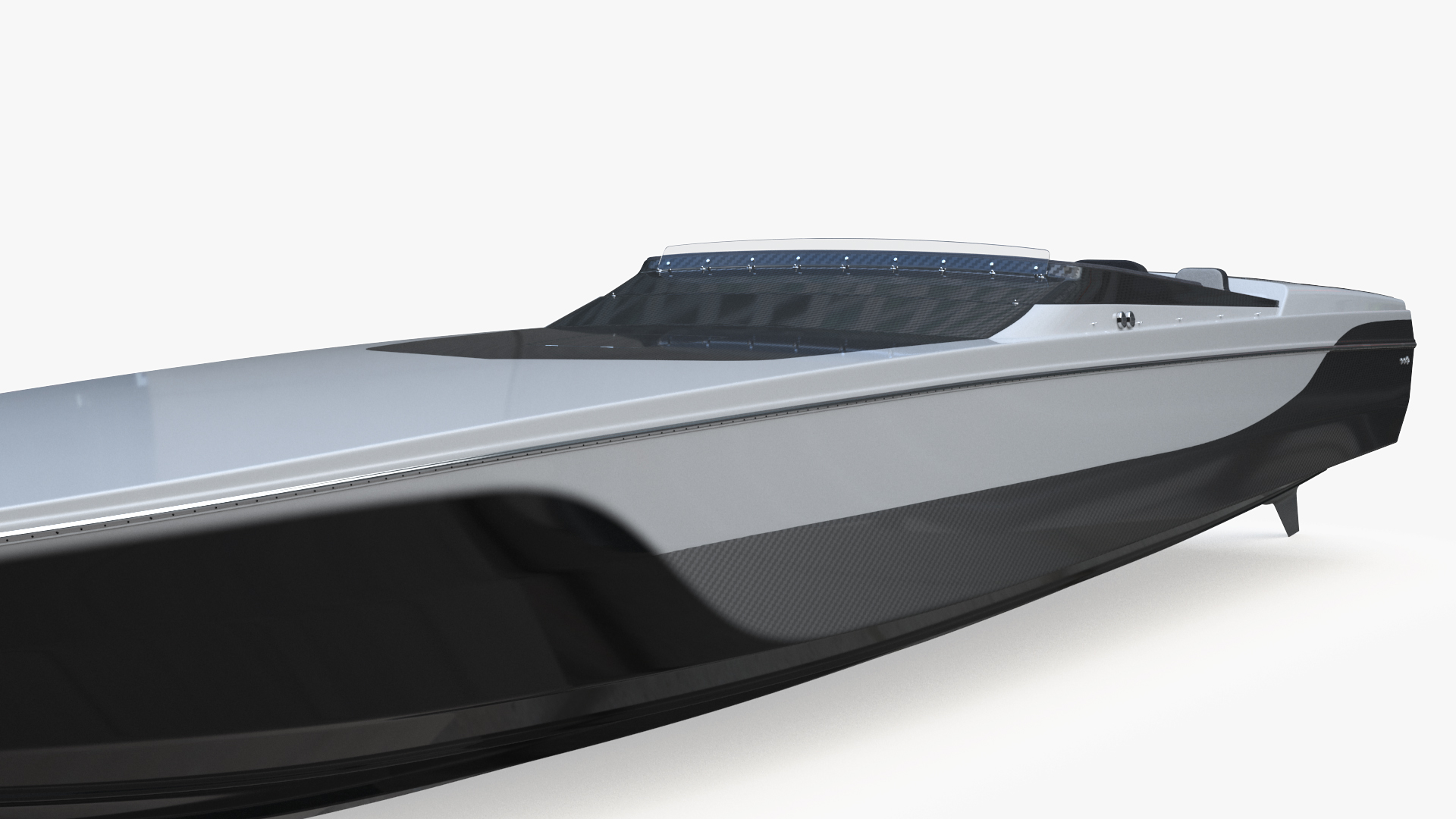 Speedboat Gray 3D model