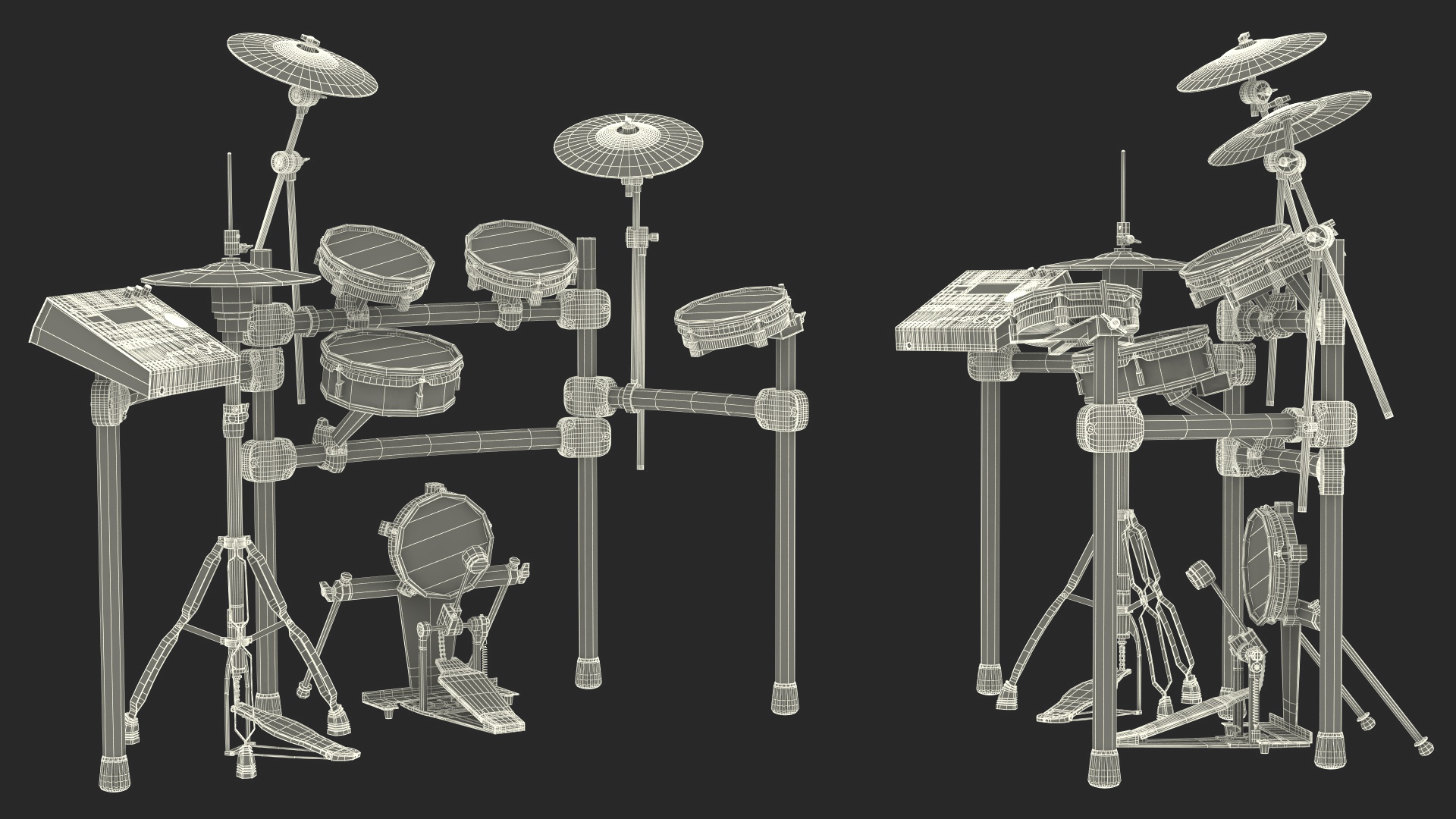 Electronic Drum Set 3D model