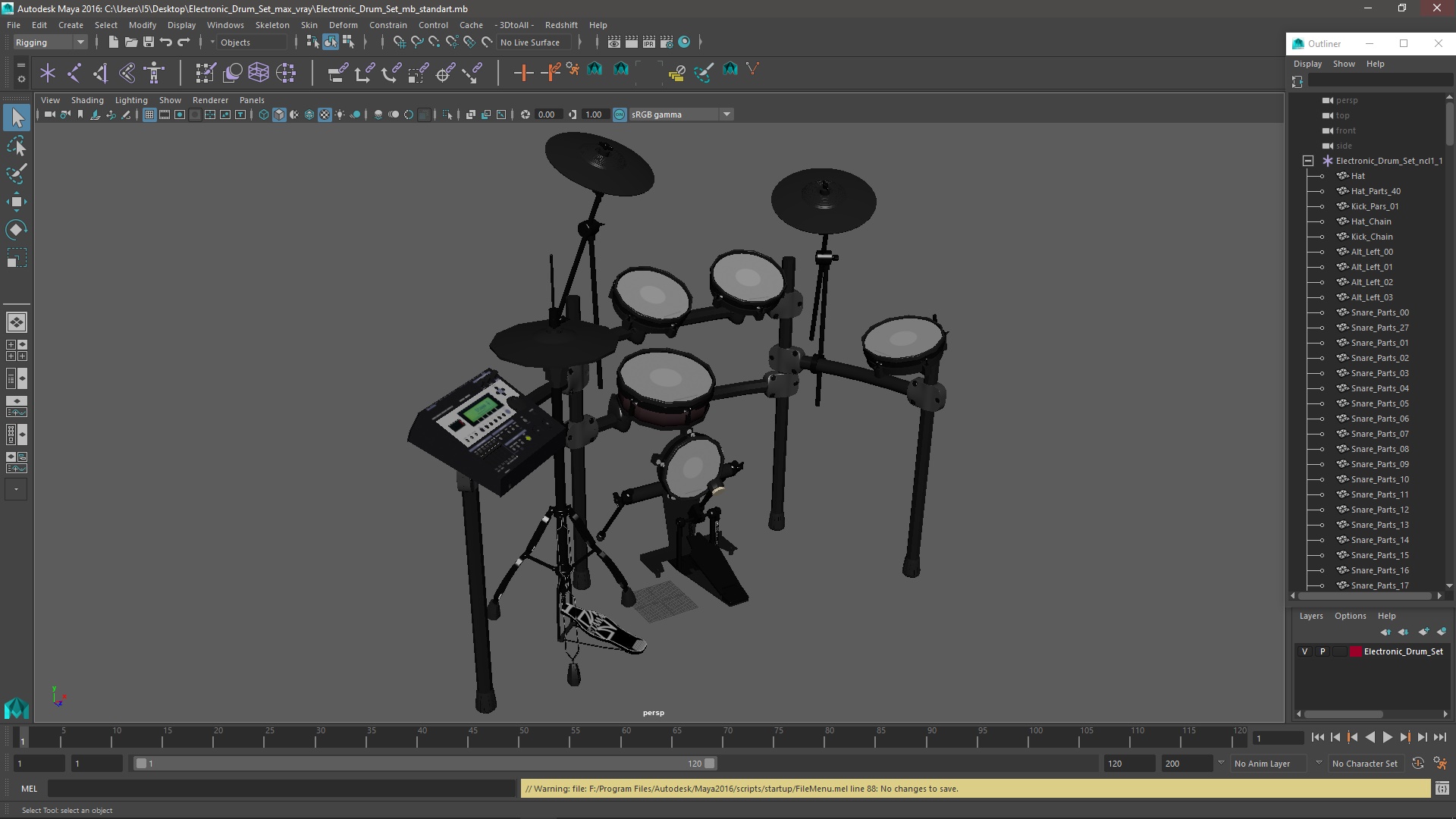 Electronic Drum Set 3D model