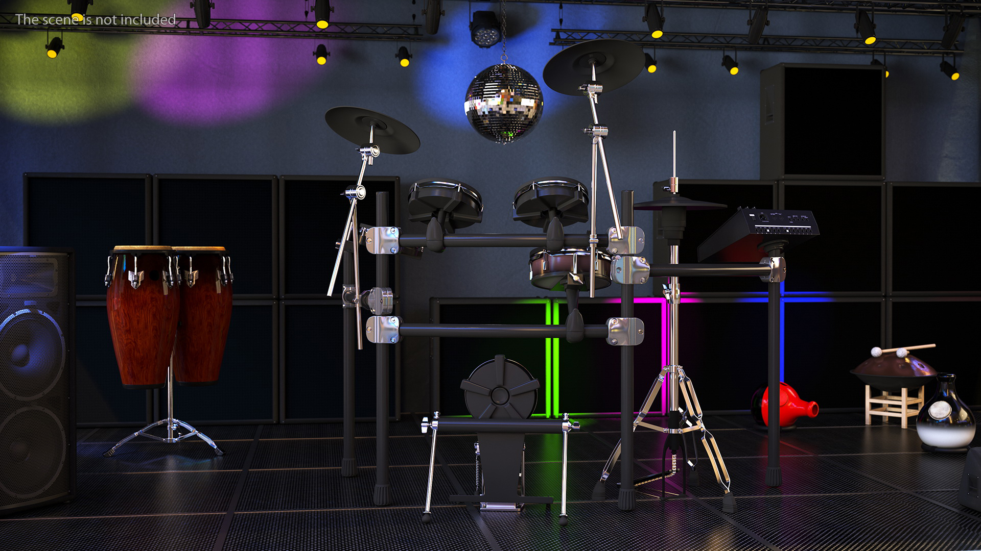 Electronic Drum Set 3D model