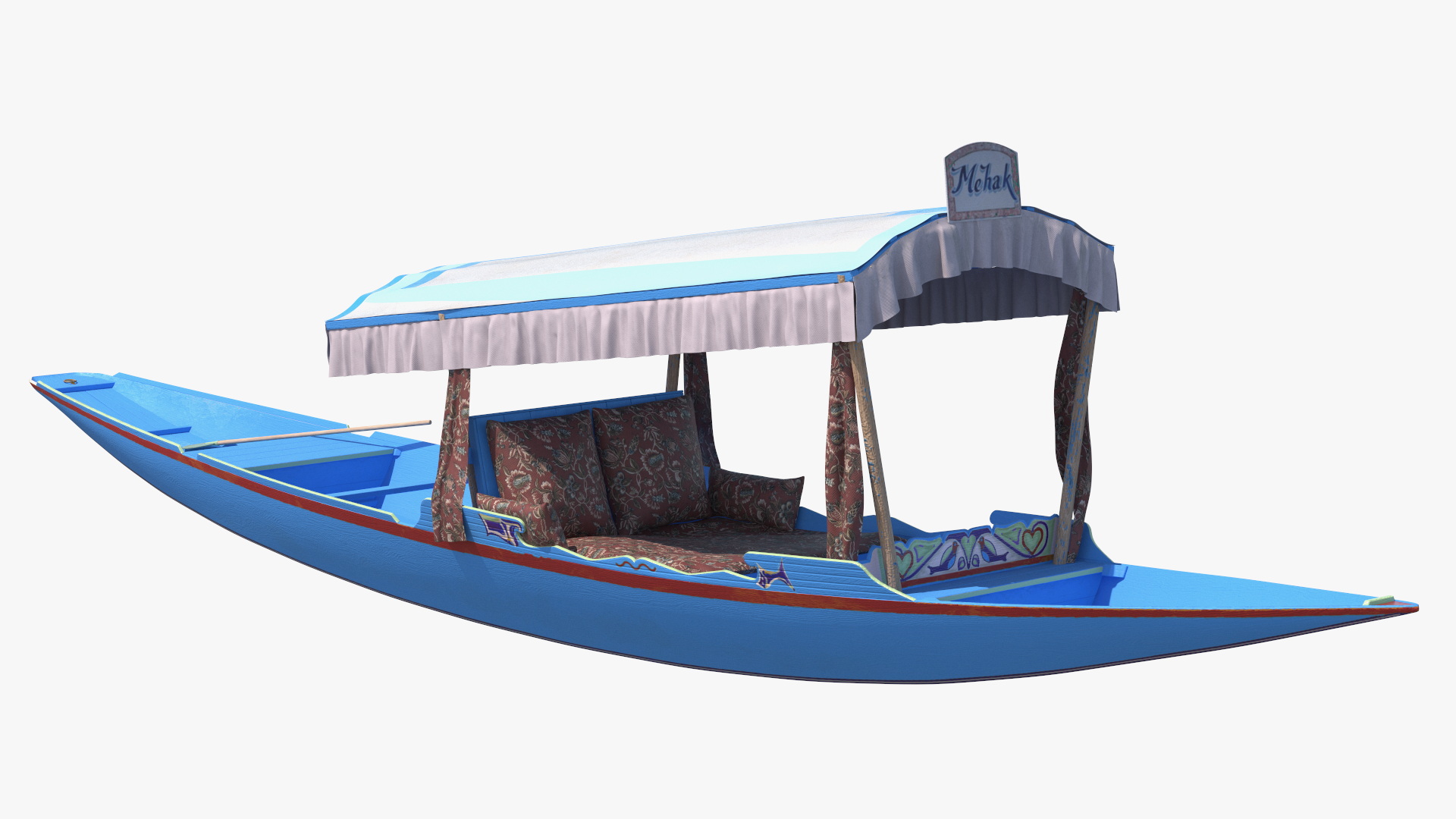 3D Royal Shikara Blue model