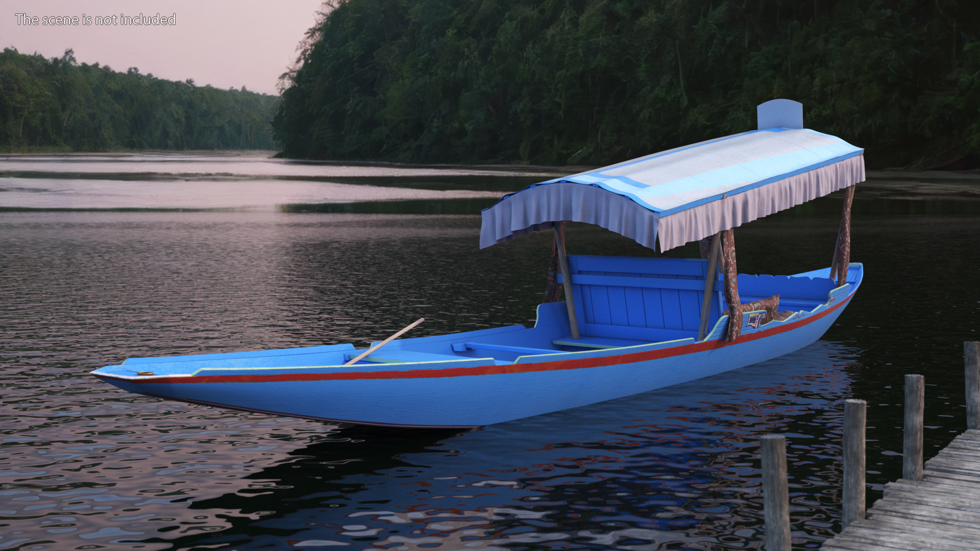 3D Royal Shikara Blue model