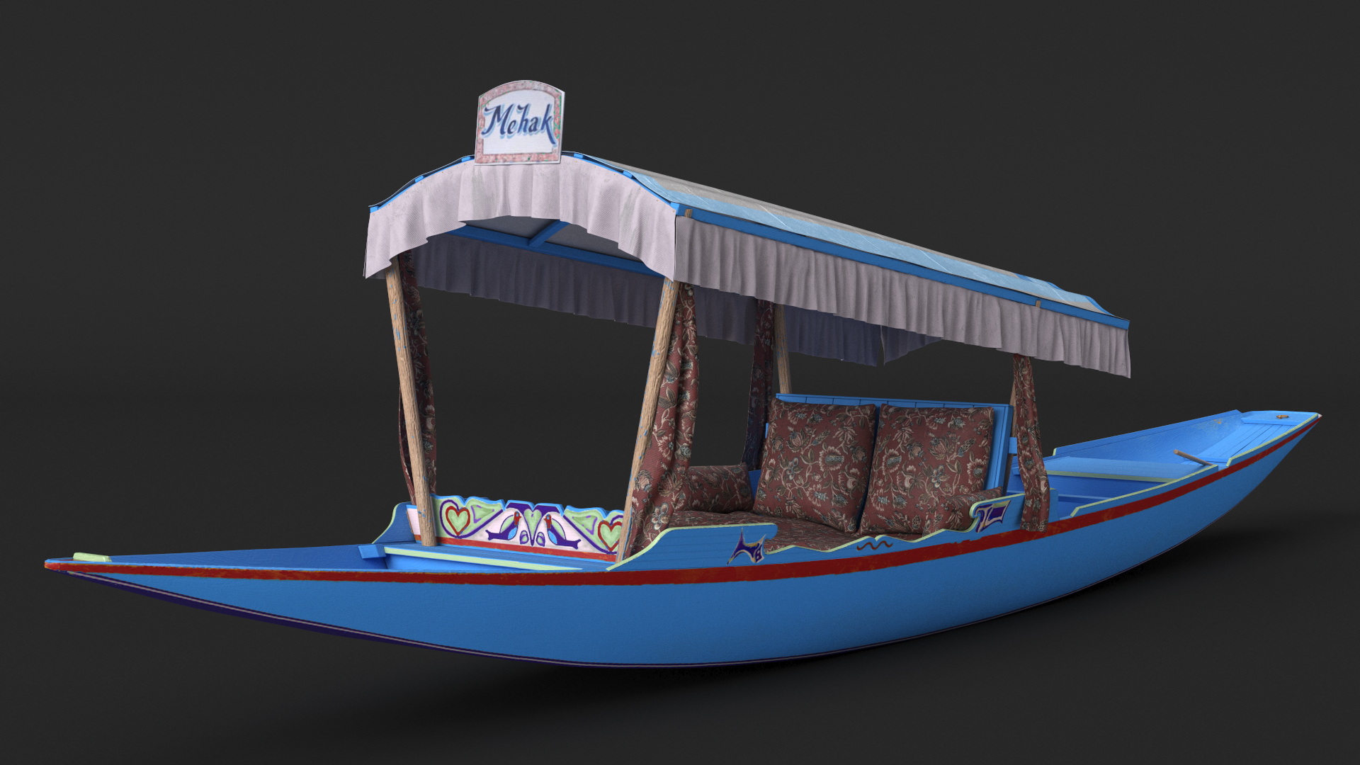 3D Royal Shikara Blue model