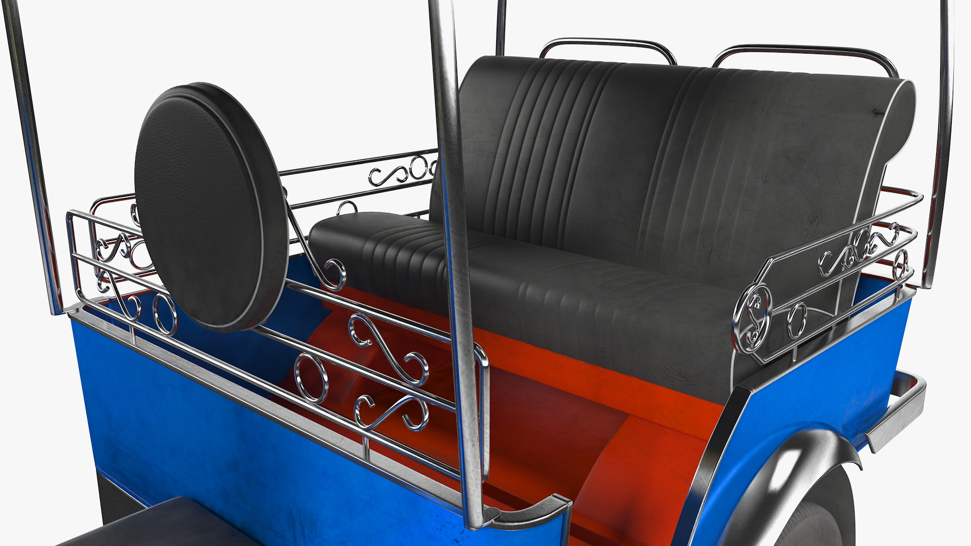 Tuk Tuk Taxi Rigged 3D model