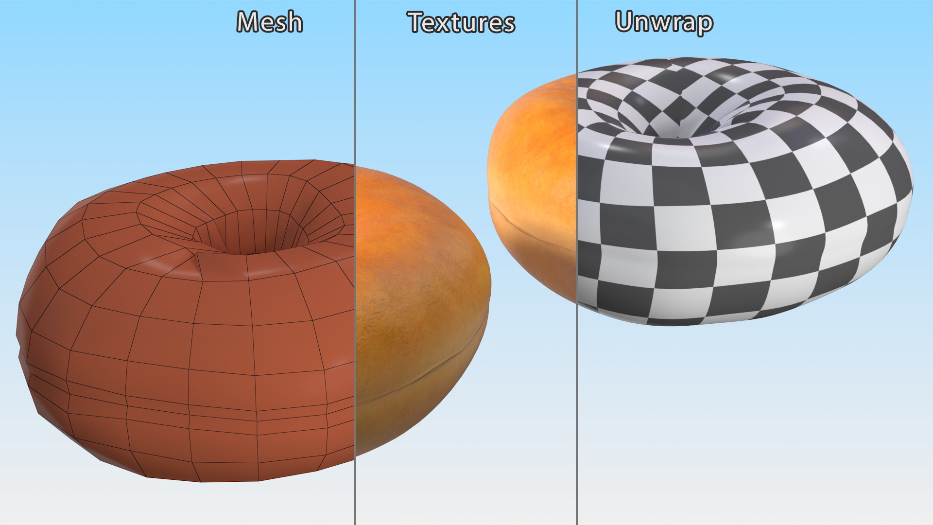 Classic Bagels 3D model