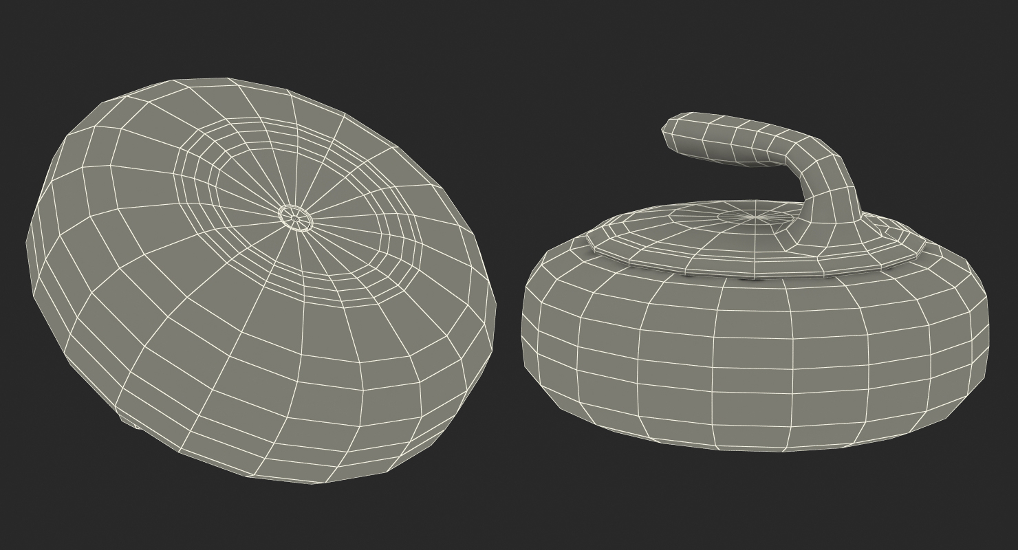 3D Curling Stone model