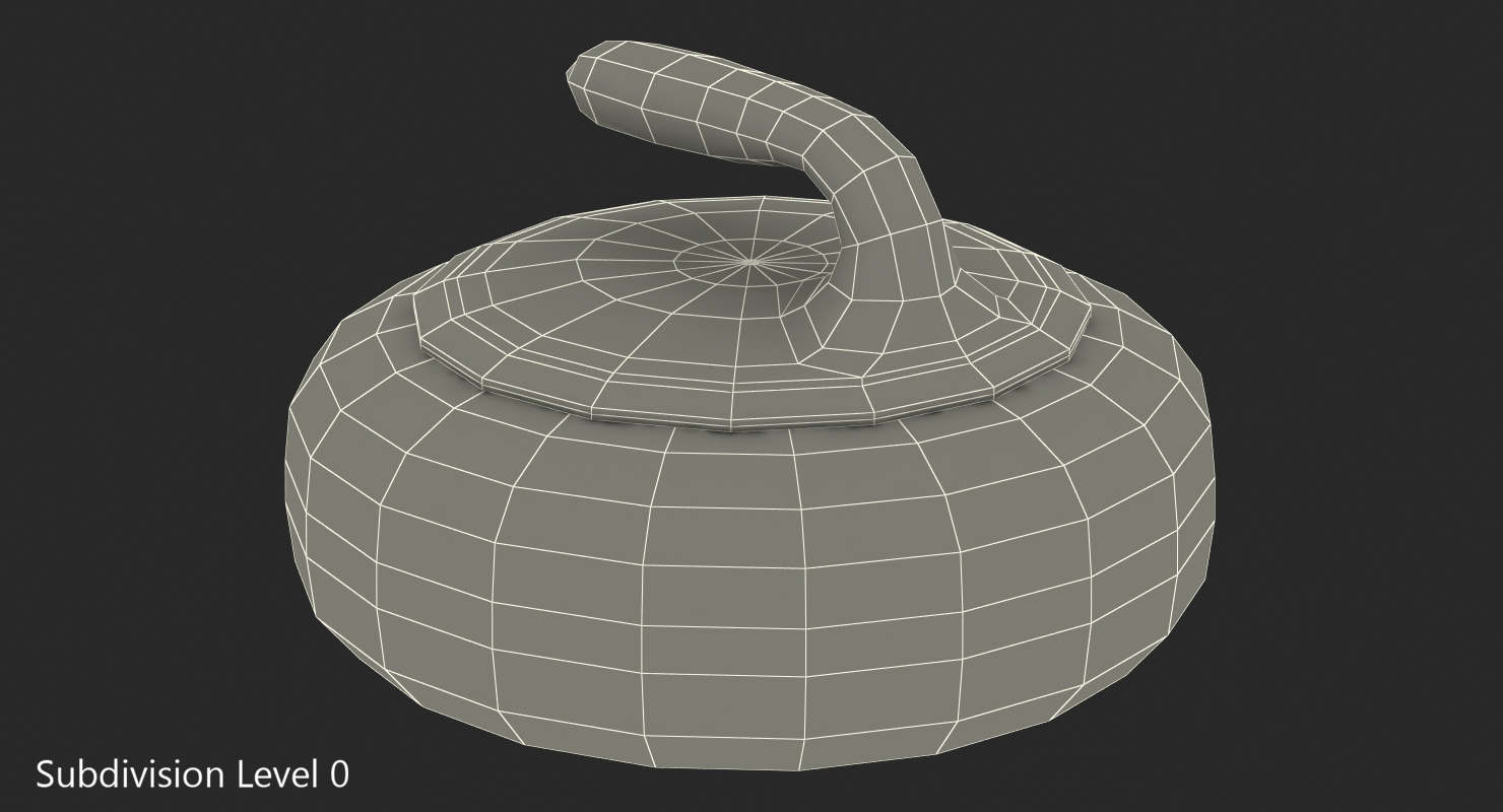 3D Curling Stone model