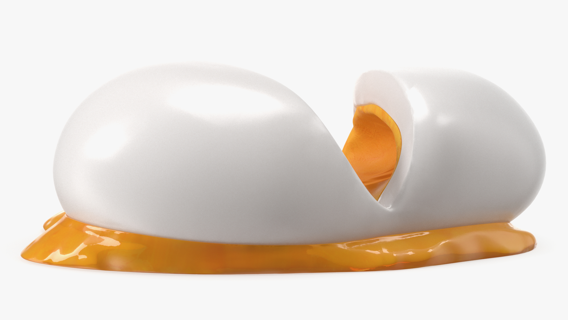 3D Jammy Egg with Spilling Yolk model