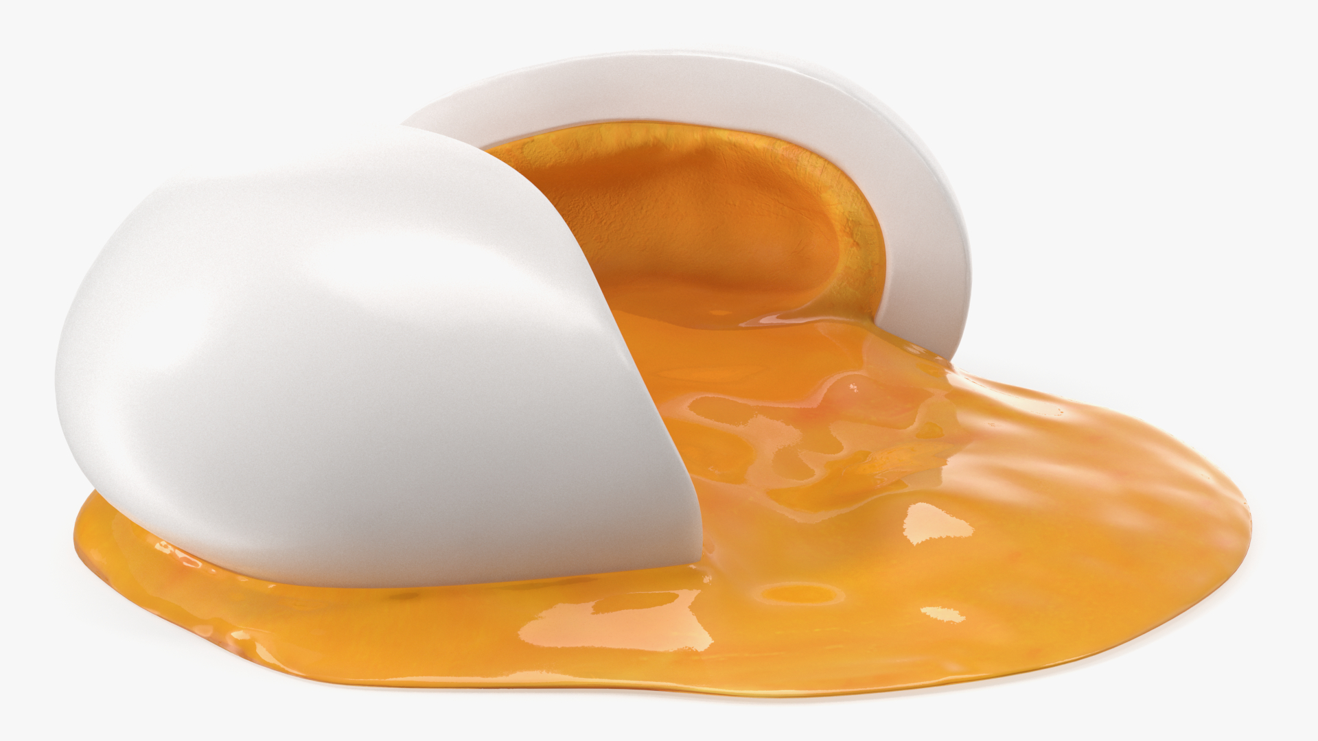 3D Jammy Egg with Spilling Yolk model