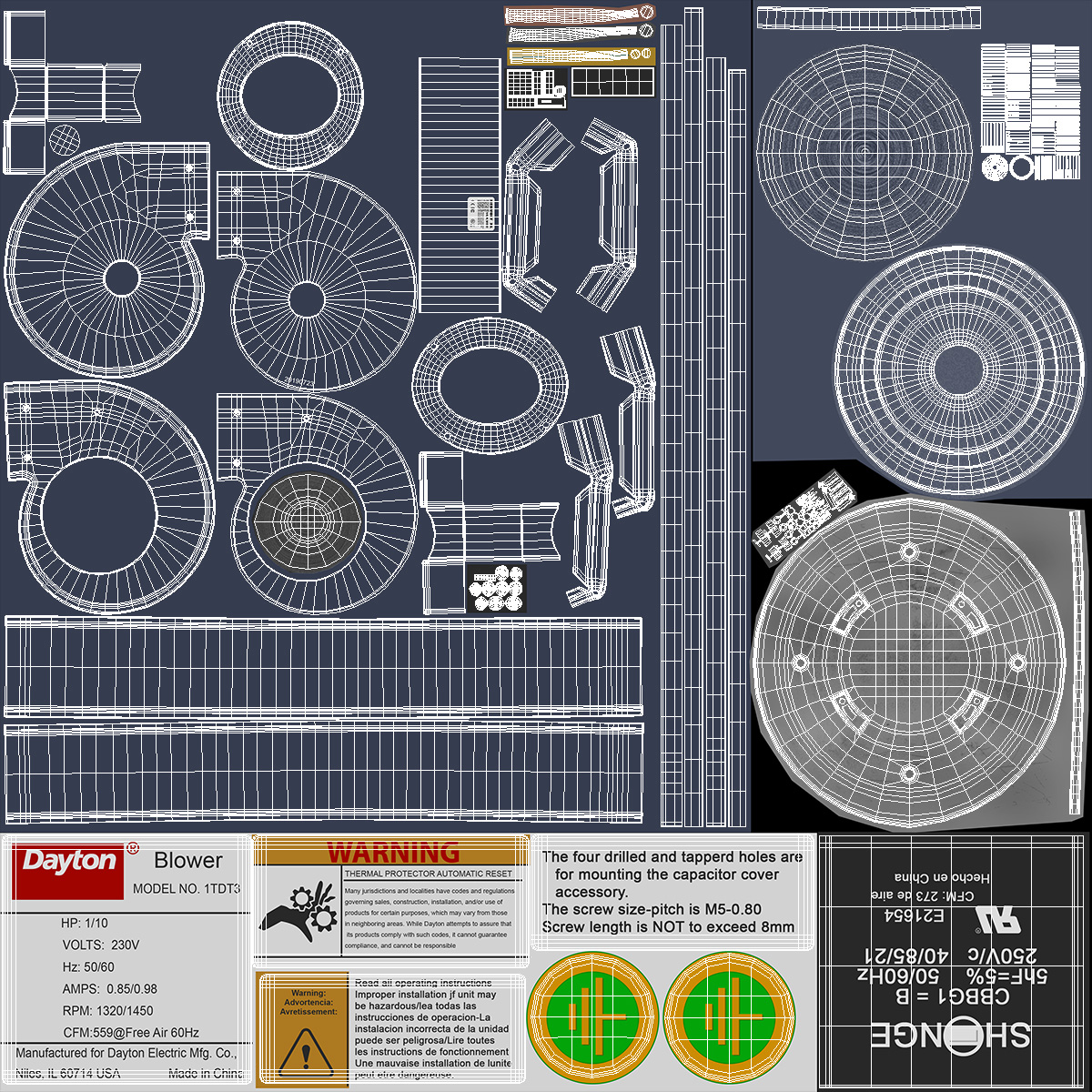 Dayton High Pressure Blower 3D