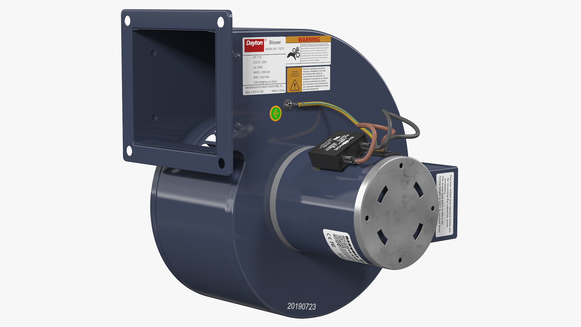 Dayton High Pressure Blower 3D