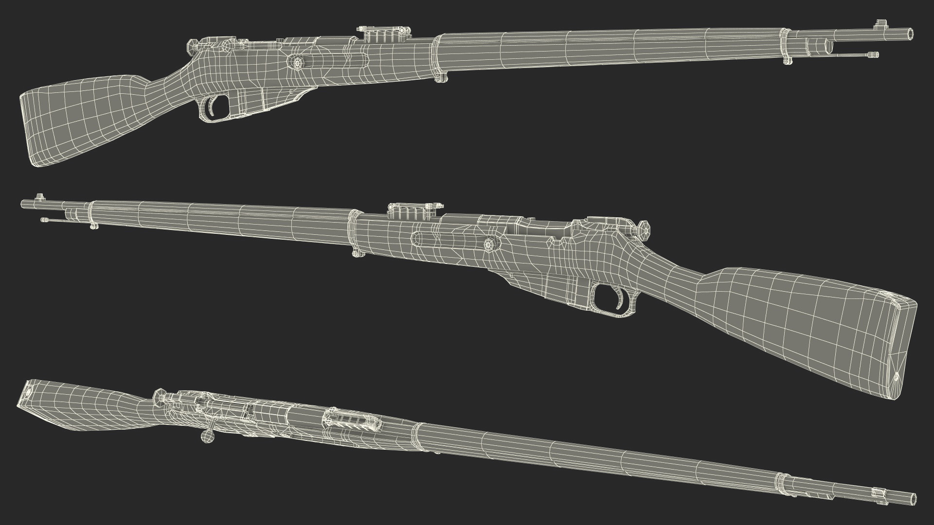 3D Mosin Nagant M1891 model