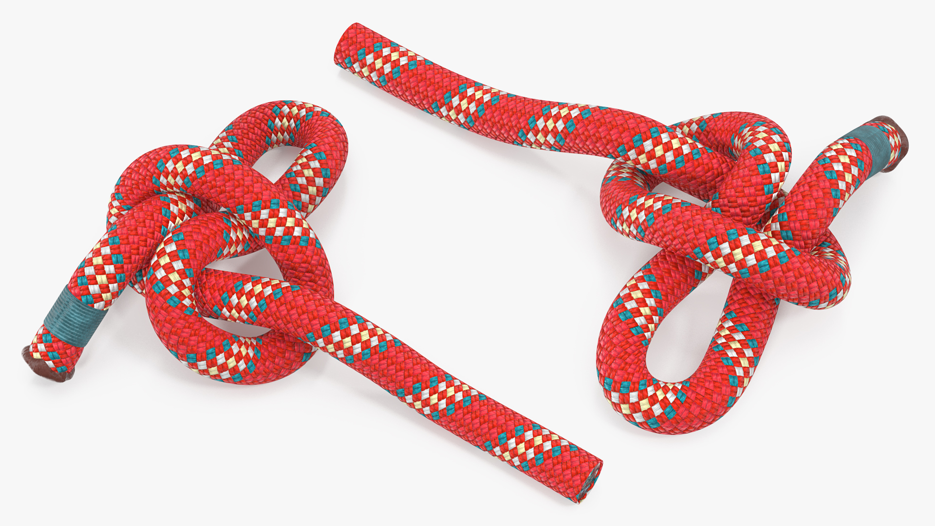 3D Slip Knot Red Rope model