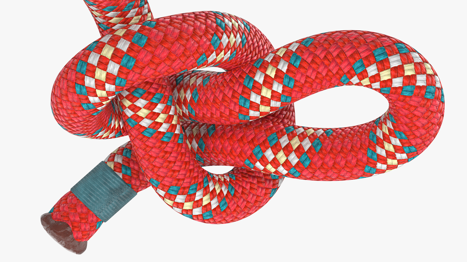 3D Slip Knot Red Rope model