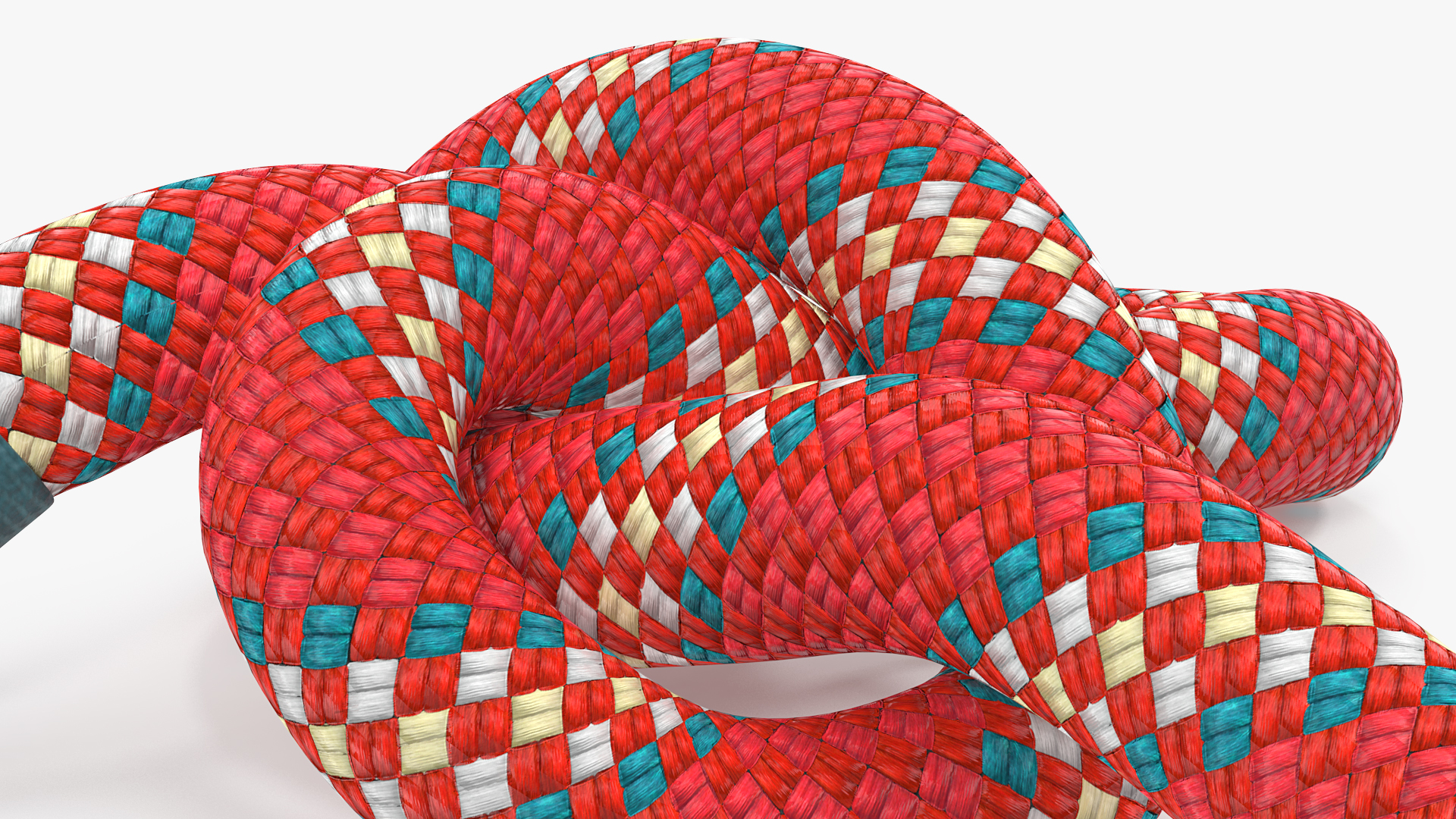 3D Slip Knot Red Rope model