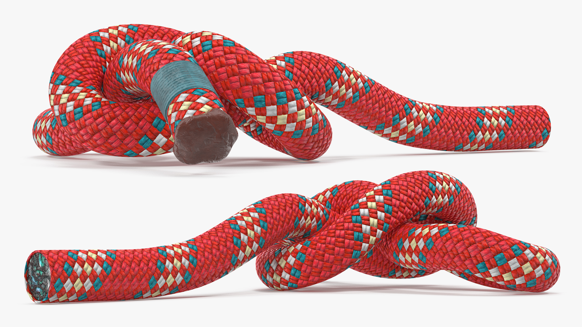 3D Slip Knot Red Rope model