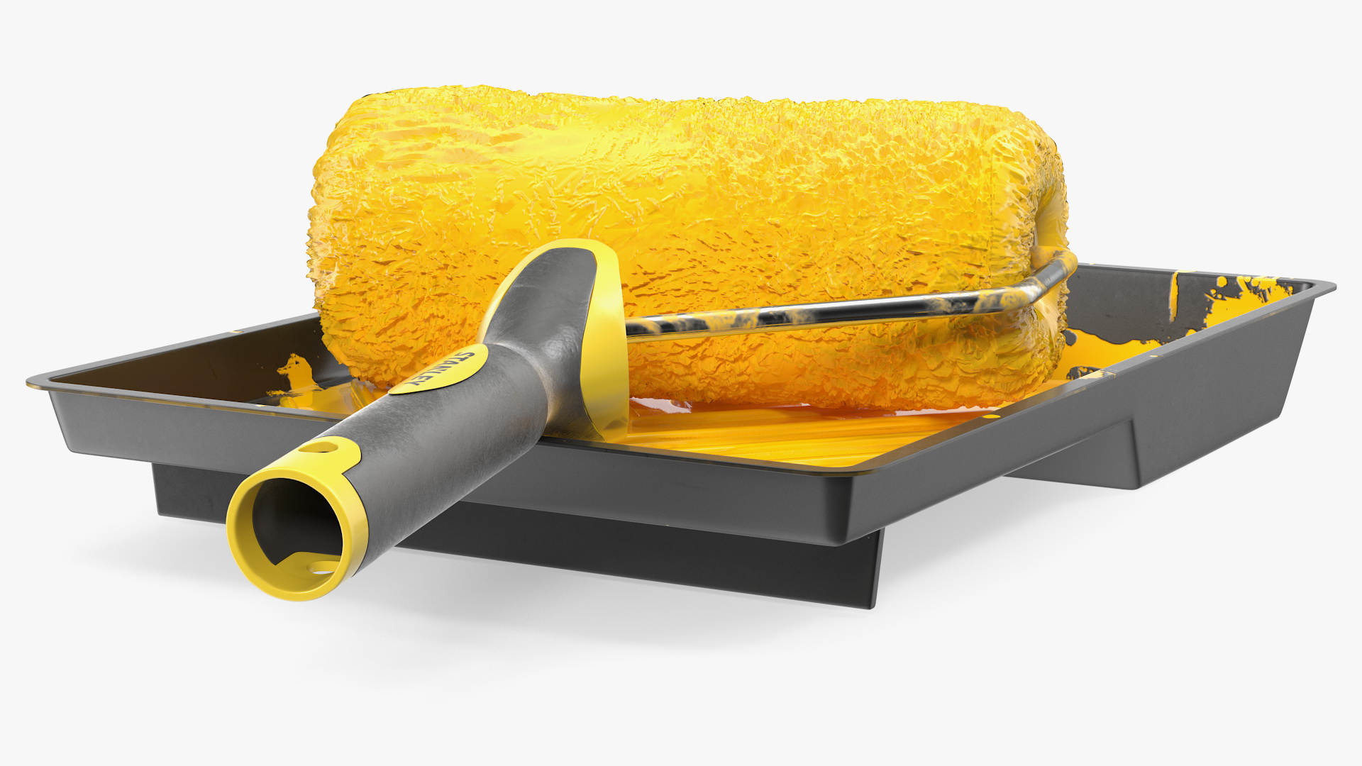 Used Stanley Paint Roller Kit 3D model